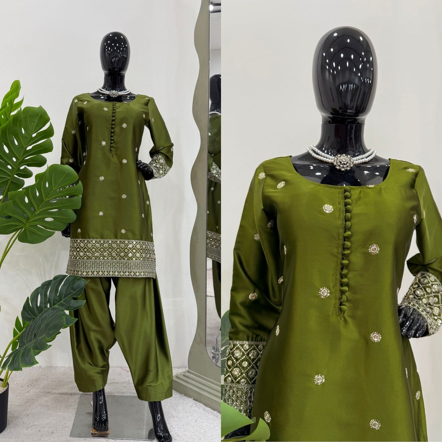 Punjabi Dhoti Salwar suit Readymade Indian wedding Festival partywear salwar kameez dress