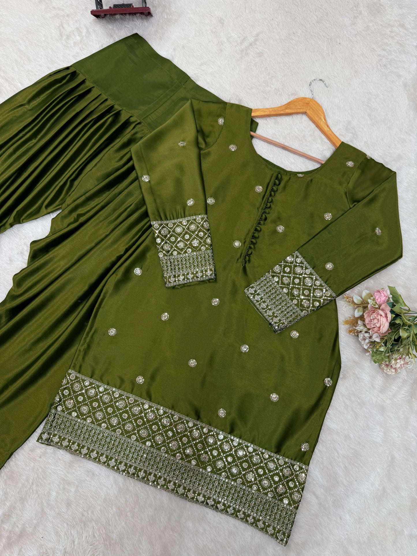 Punjabi Dhoti Salwar suit Readymade Indian wedding Festival partywear salwar kameez dress