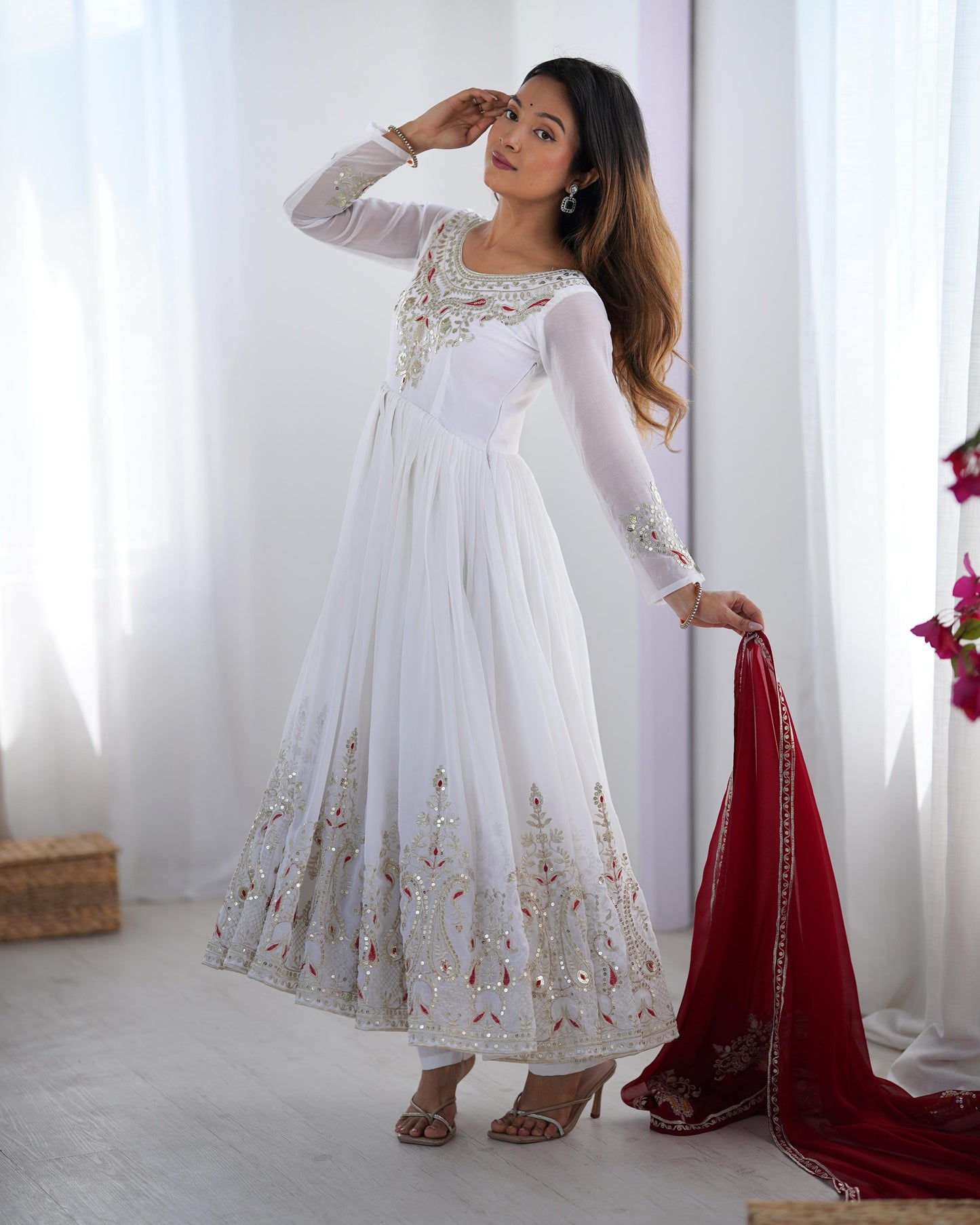 Anarkali Full Flair Readymade Indian salwar kameez dress