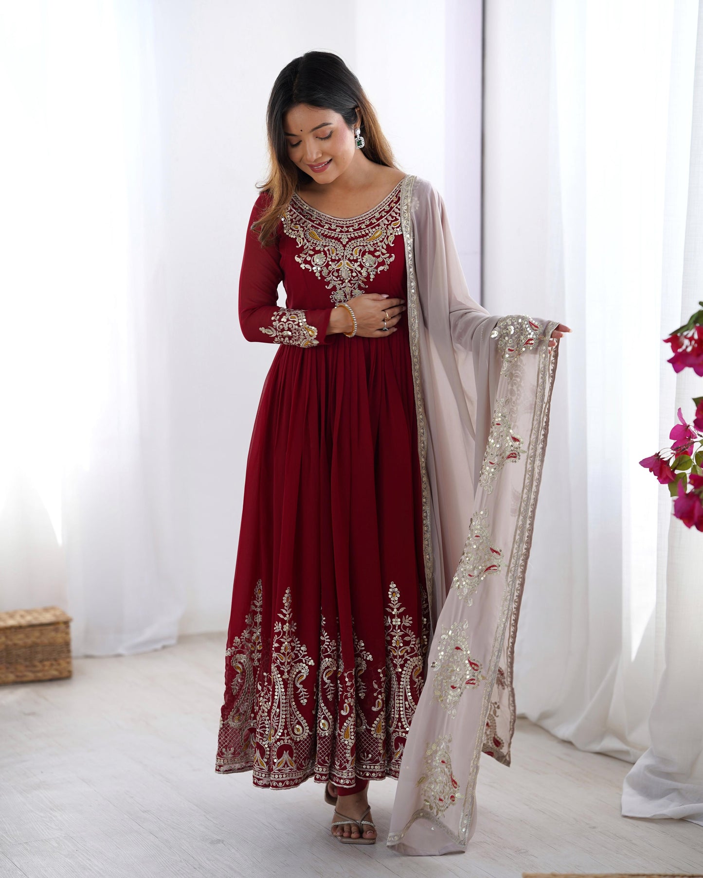 Anarkali Full Flair Readymade Indian salwar kameez dress