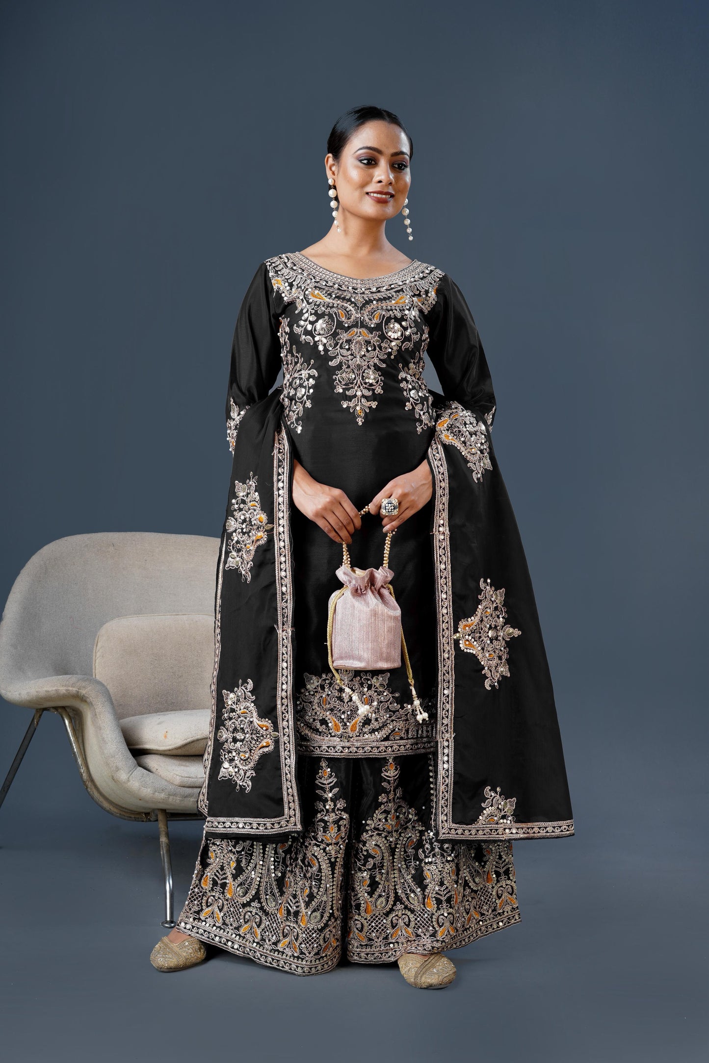 Readymade Palazzo Suit Set Salwar Kameez