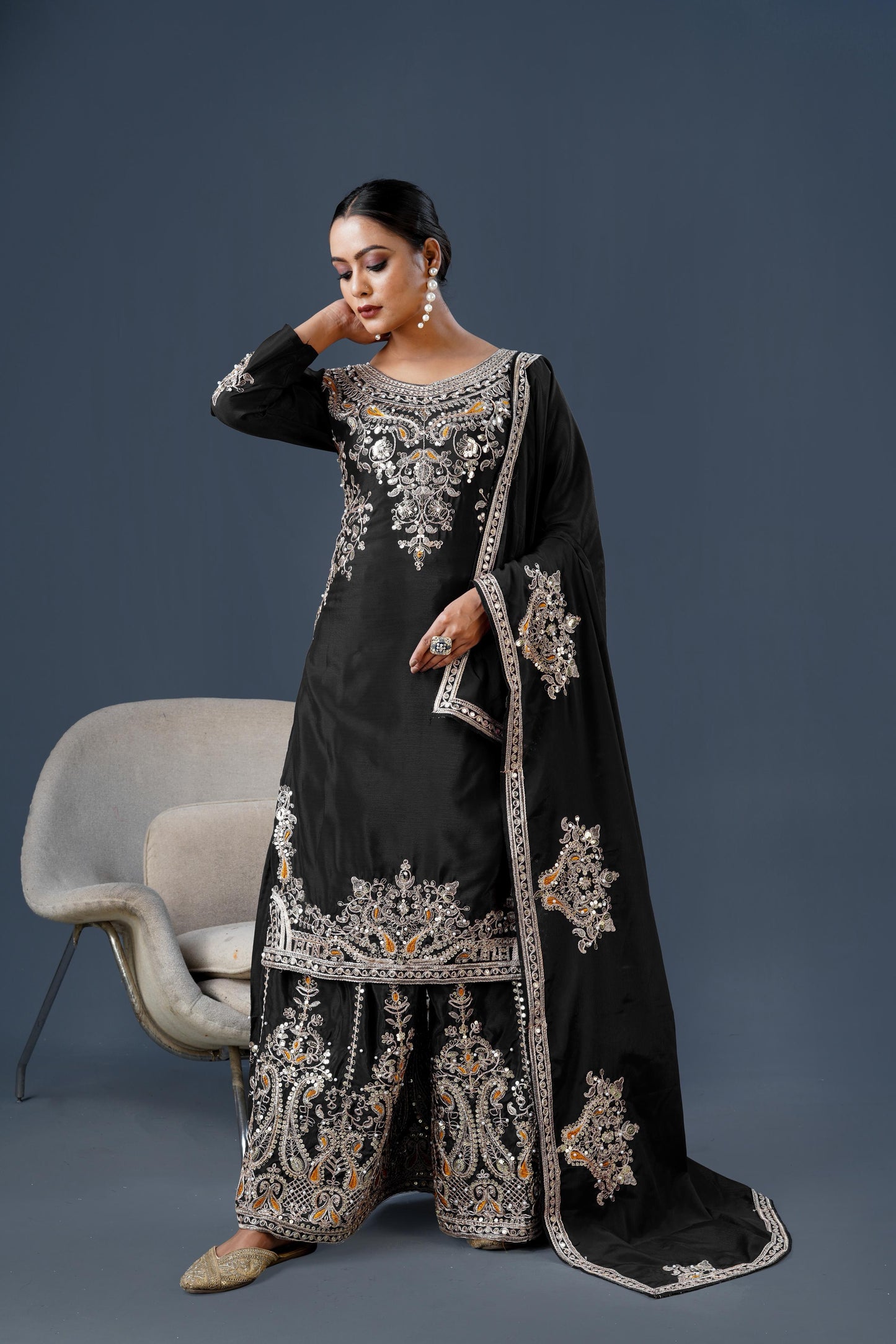 Readymade Palazzo Suit Set Salwar Kameez