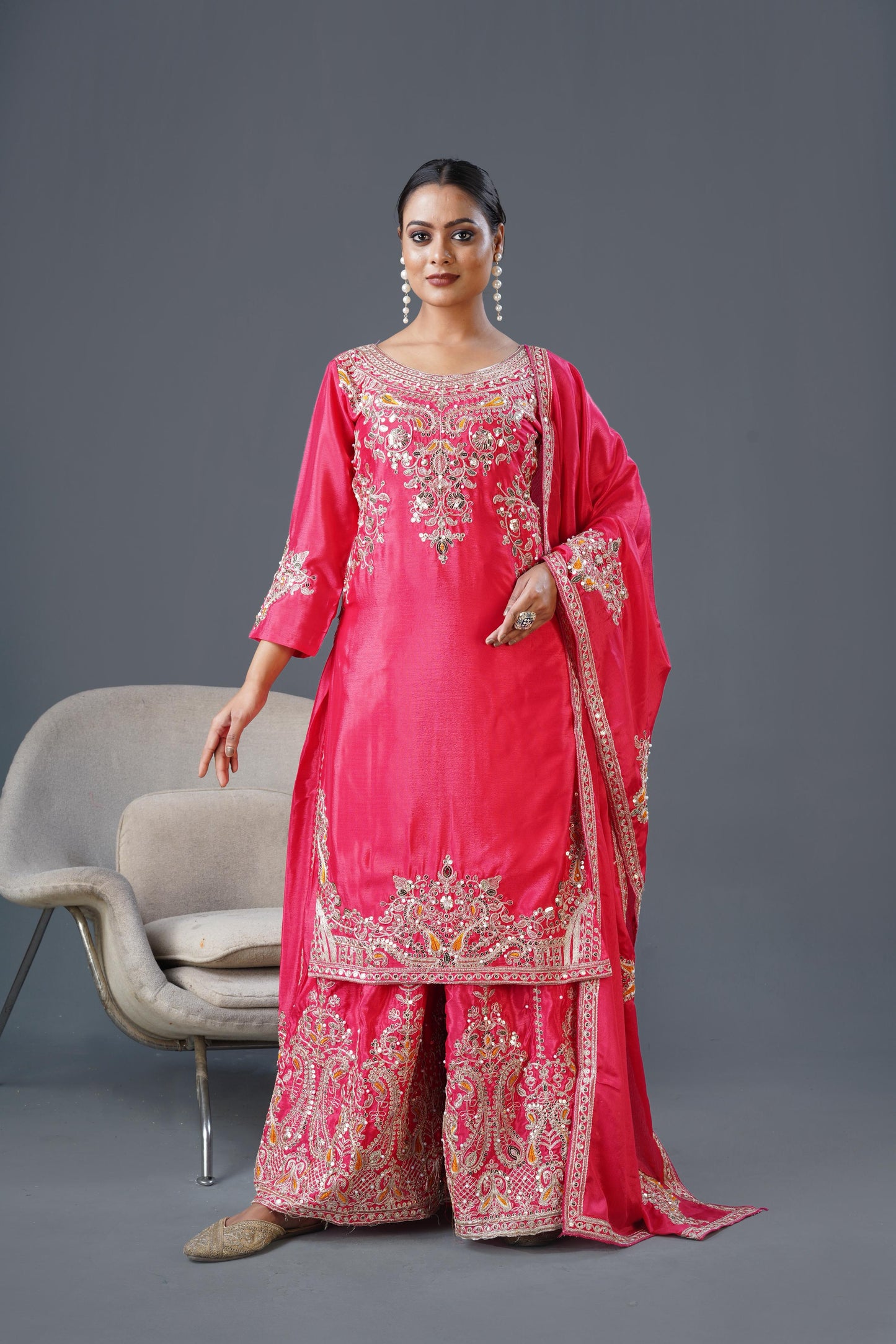 Readymade Palazzo Suit Set Salwar Kameez