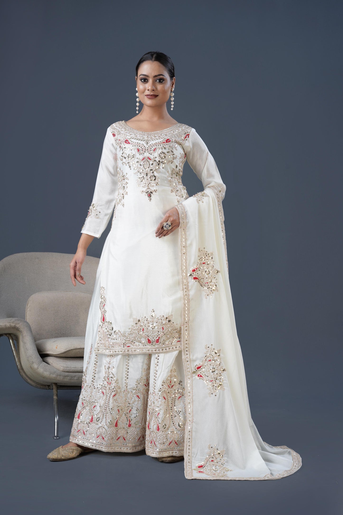 Readymade Palazzo Suit Set Salwar Kameez