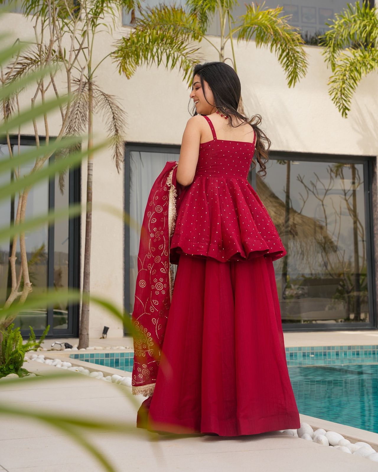 Anarkali Full Flair Readymade Salwar Kameez