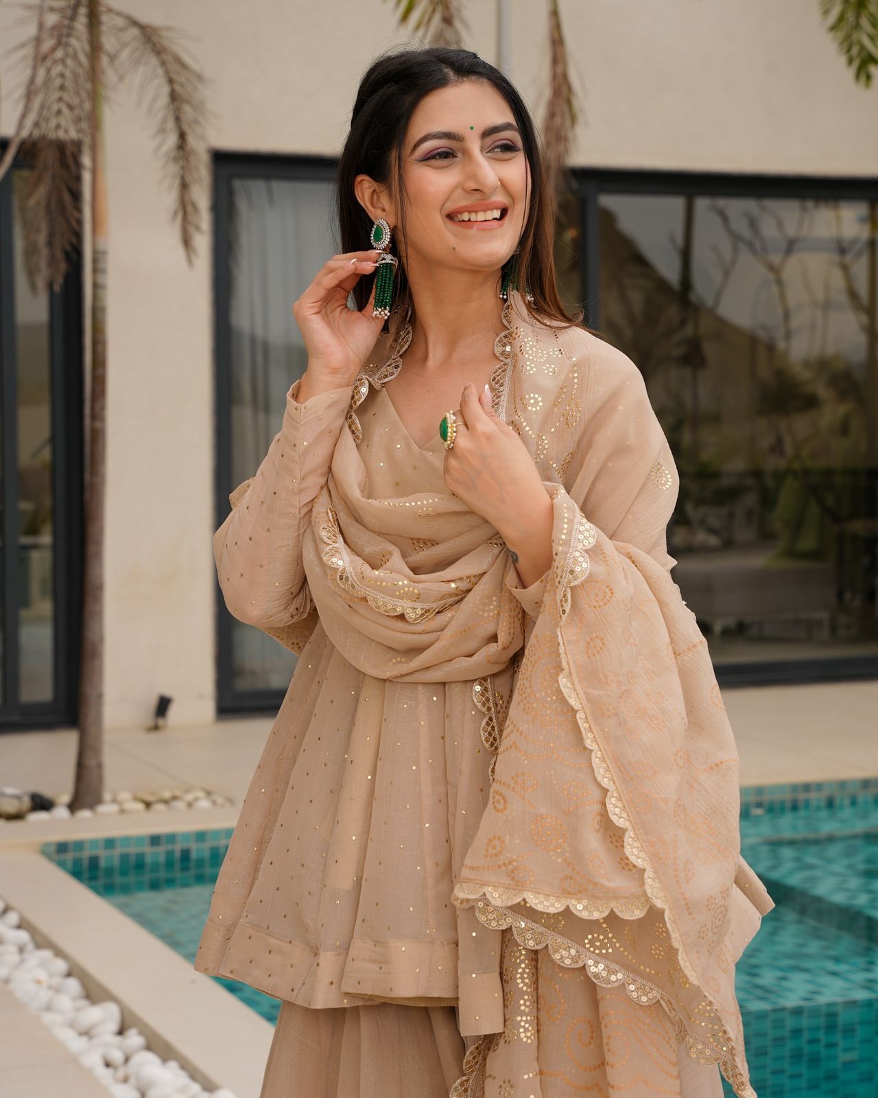Anarkali Full Flair Readymade Salwar Kameez