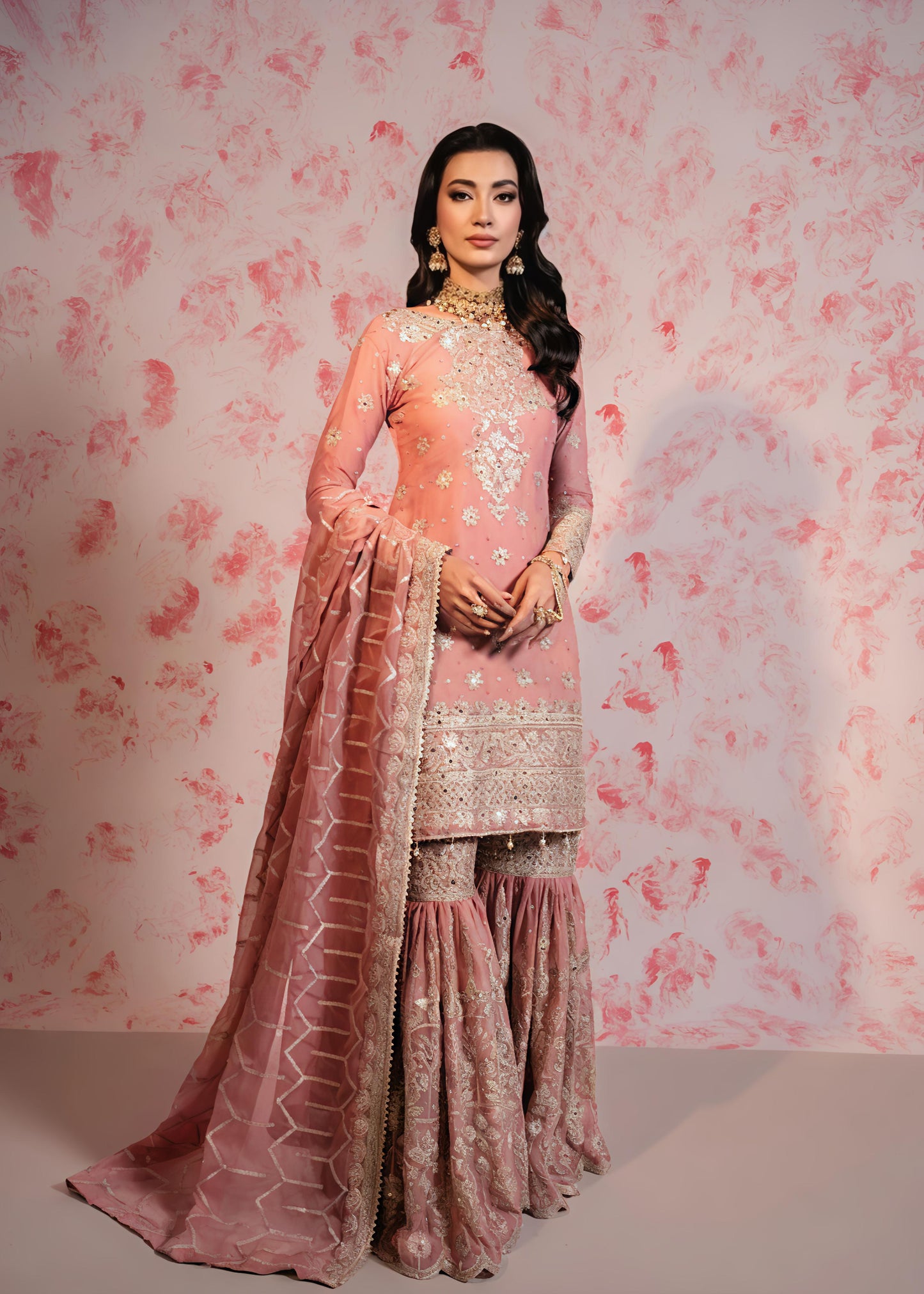 Readymade Sharara Suit Set Salwar Kameez dress
