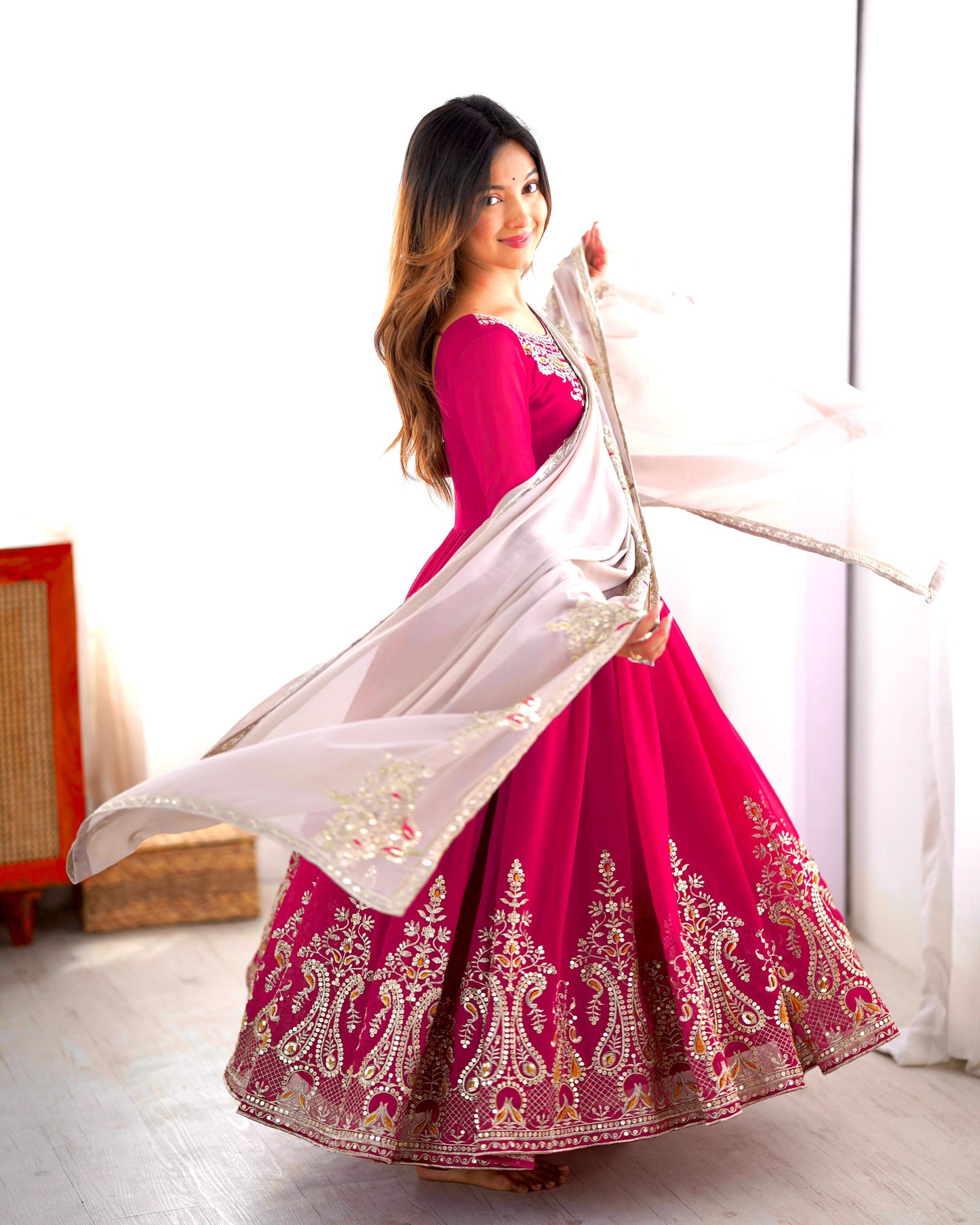 Anarkali Full Flair Readymade Indian salwar kameez dress