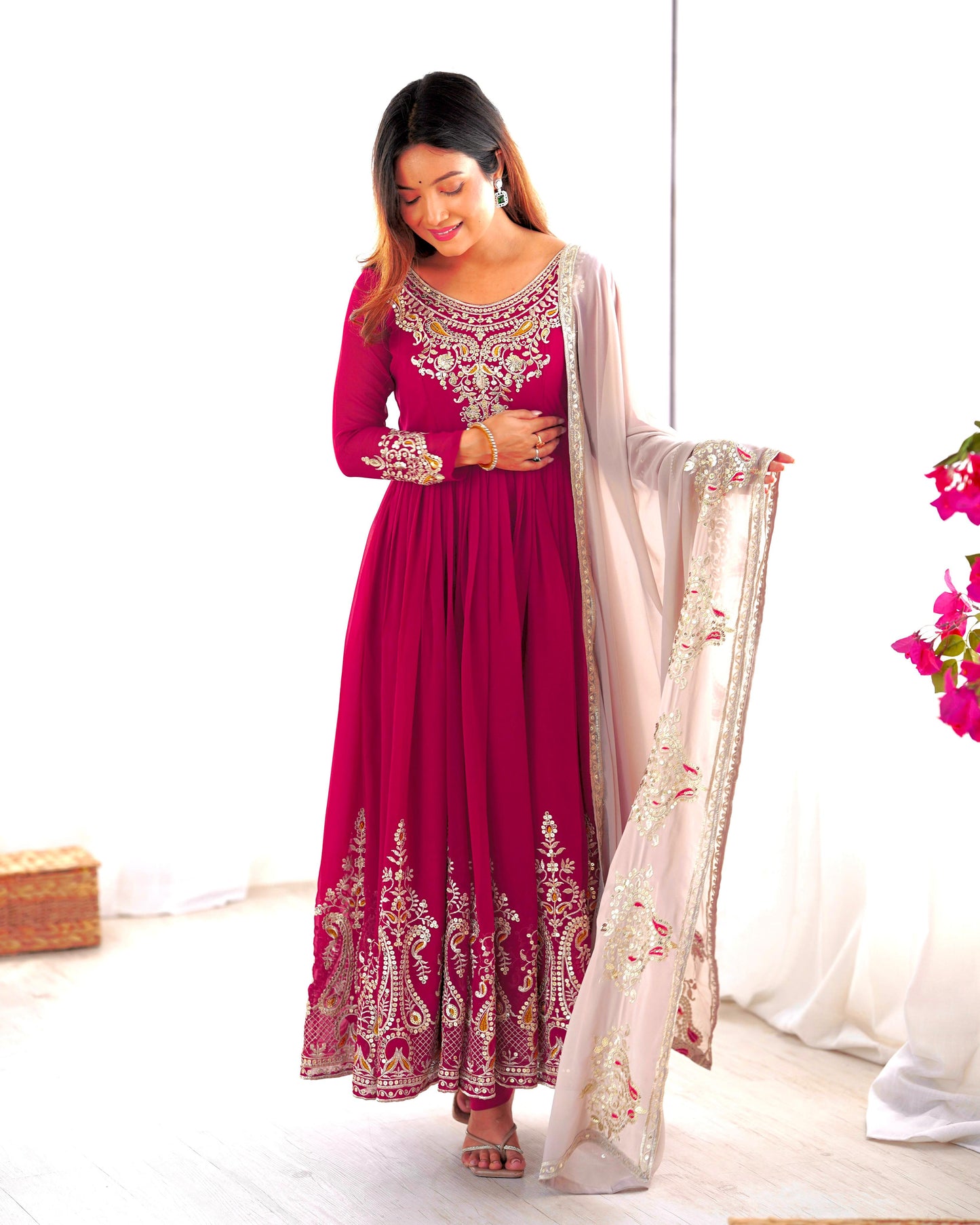 Anarkali Full Flair Readymade Indian salwar kameez dress