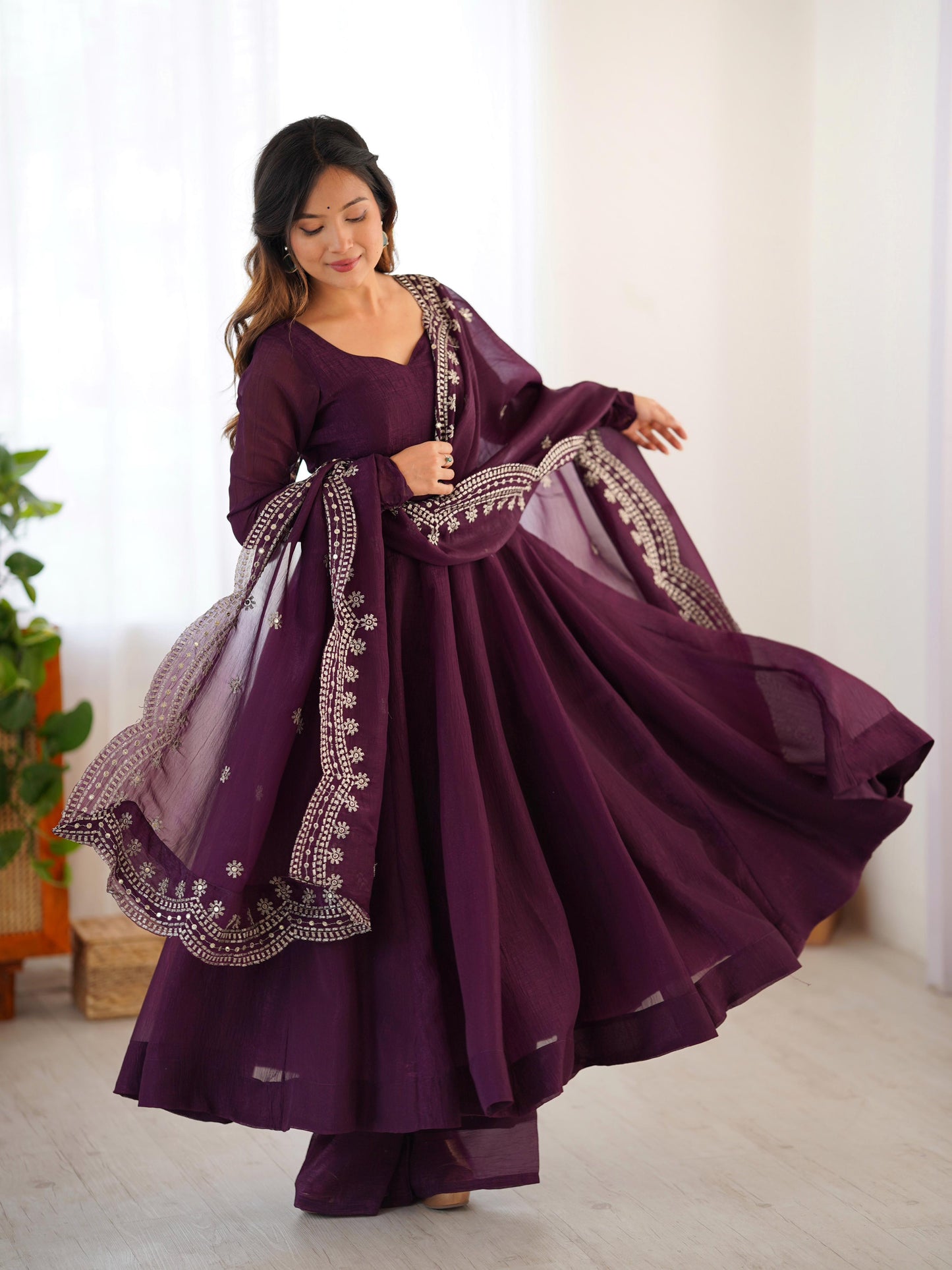 Anarkali Full Flair Readymade Salwar Kameez