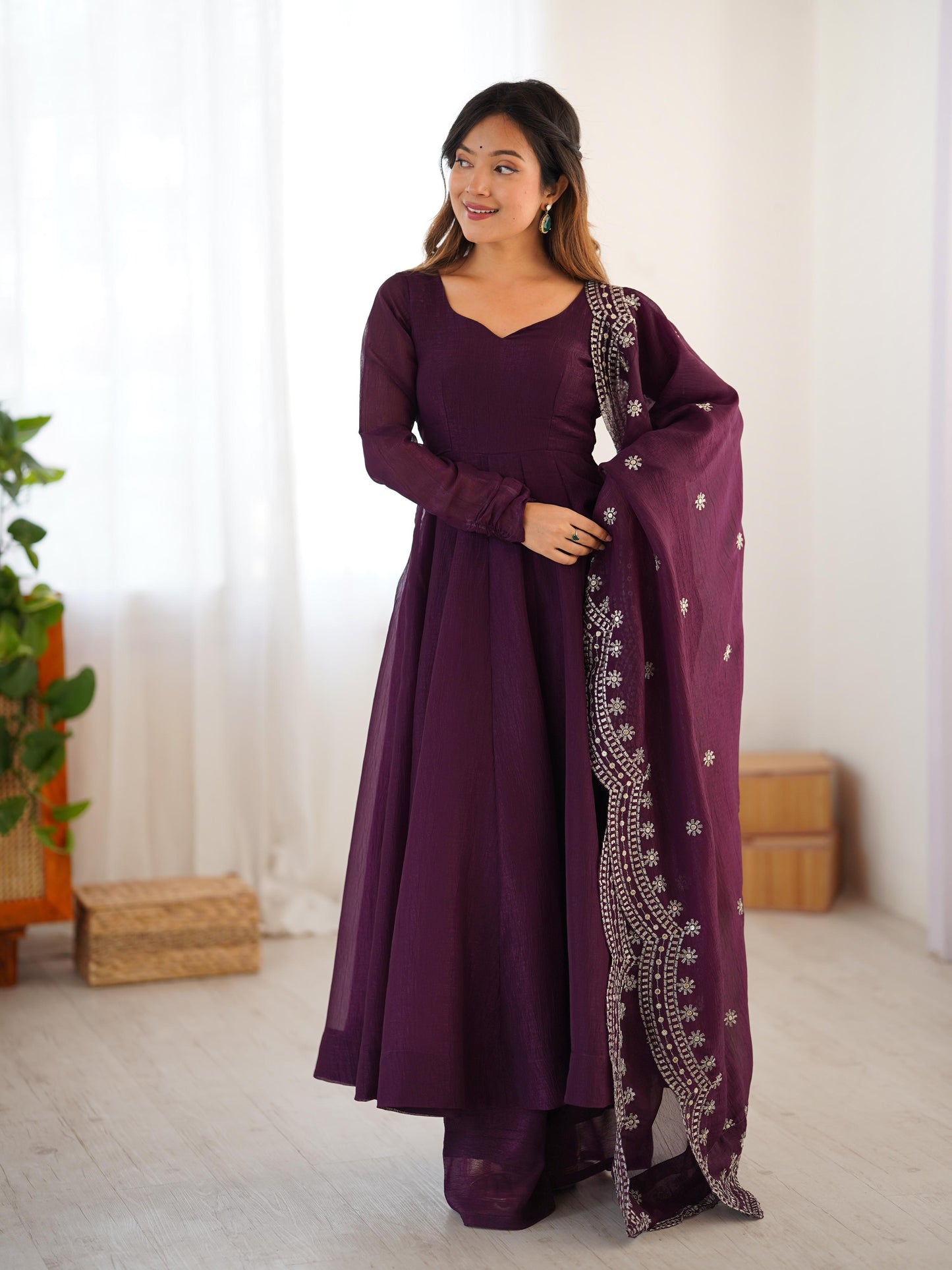 Anarkali Full Flair Readymade Salwar Kameez