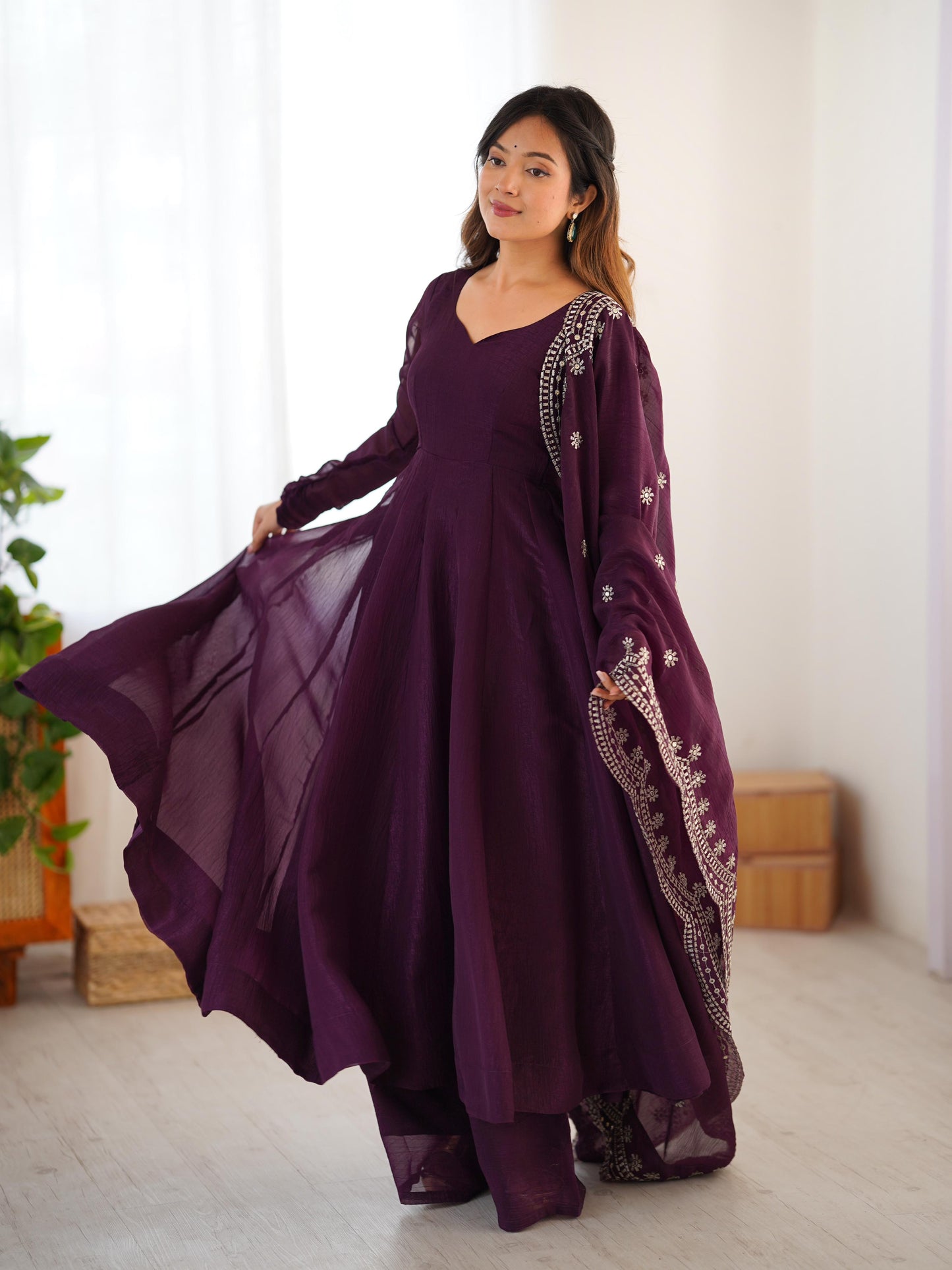 Anarkali Full Flair Readymade Salwar Kameez