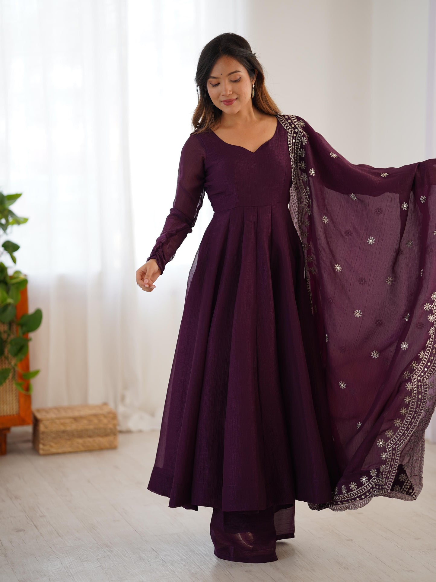 Anarkali Full Flair Readymade Salwar Kameez