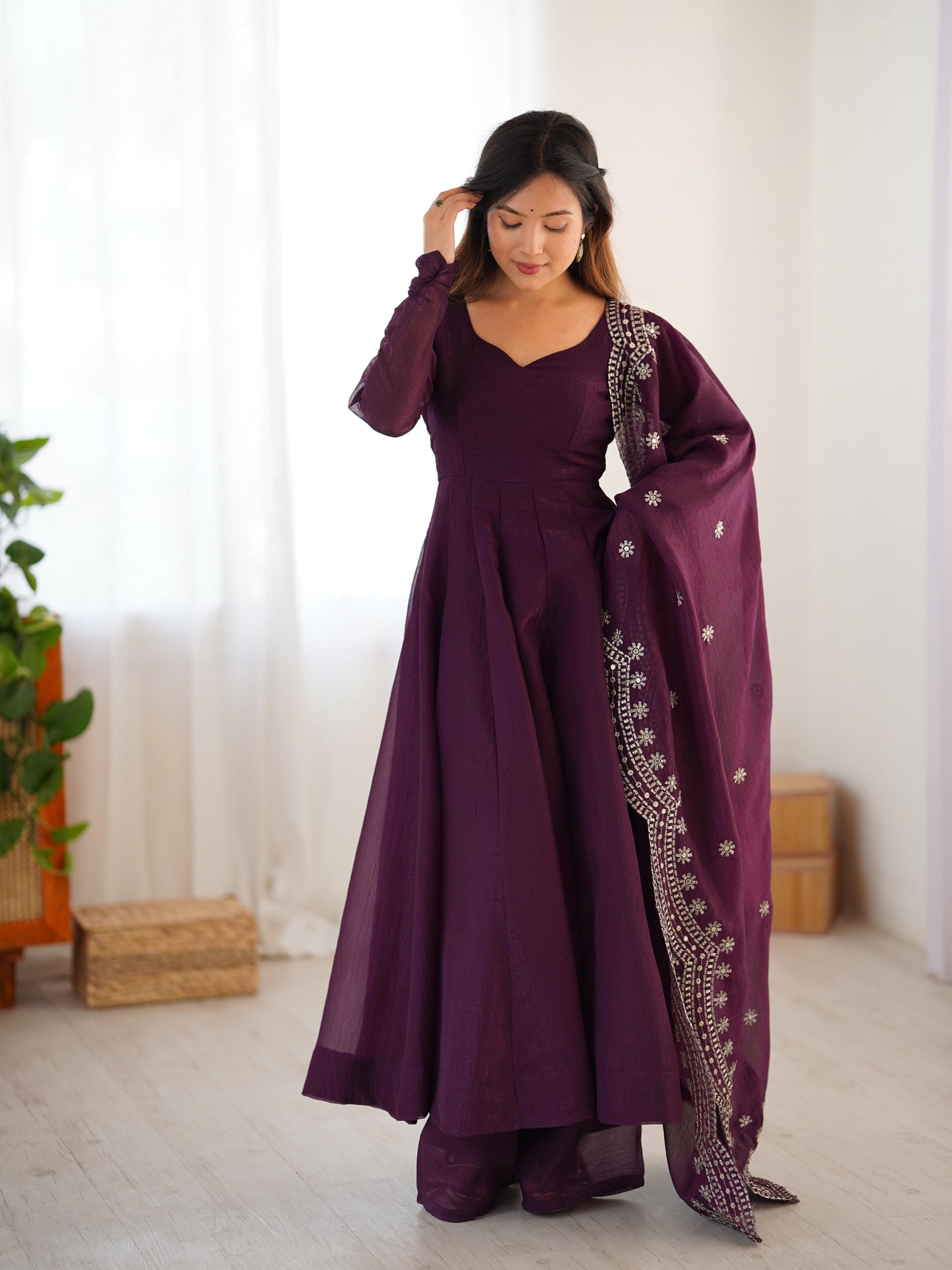 Anarkali Full Flair Readymade Salwar Kameez