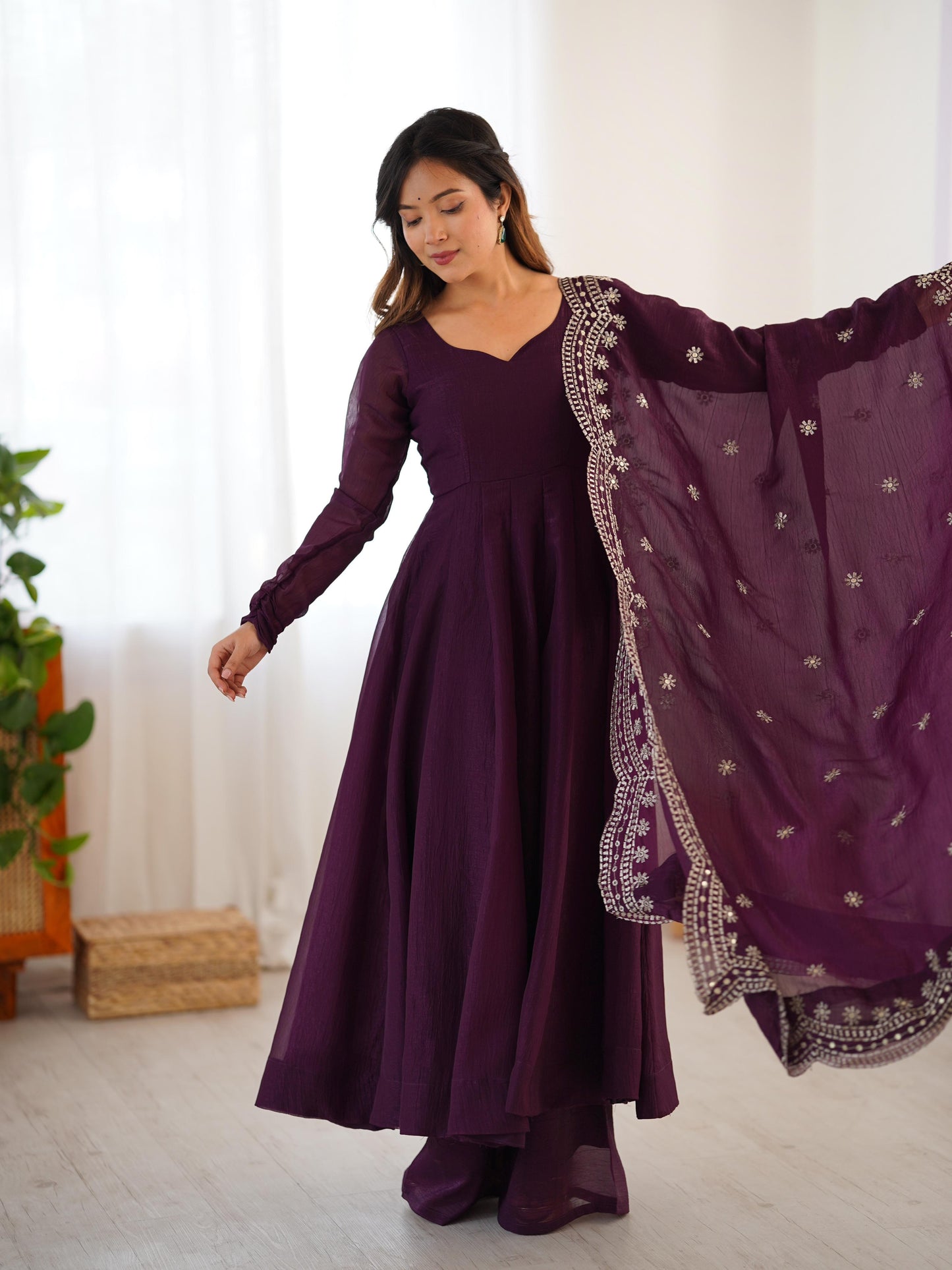 Anarkali Full Flair Readymade Salwar Kameez