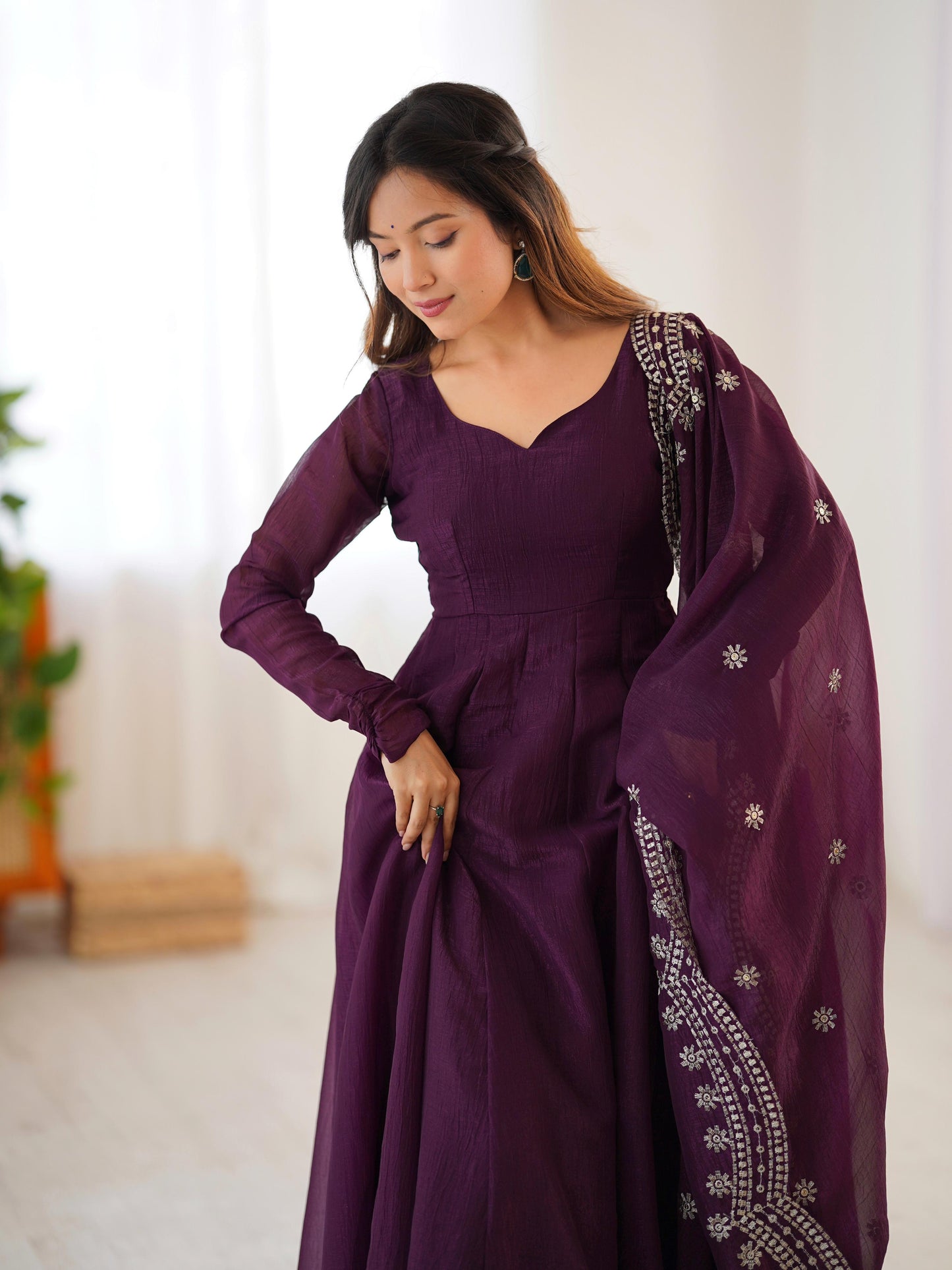 Anarkali Full Flair Readymade Salwar Kameez