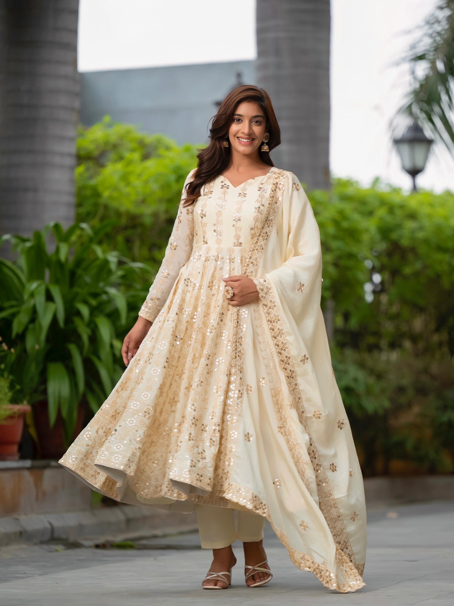 Anarkali Full Flair Readymade Indian wedding salwar kameez
