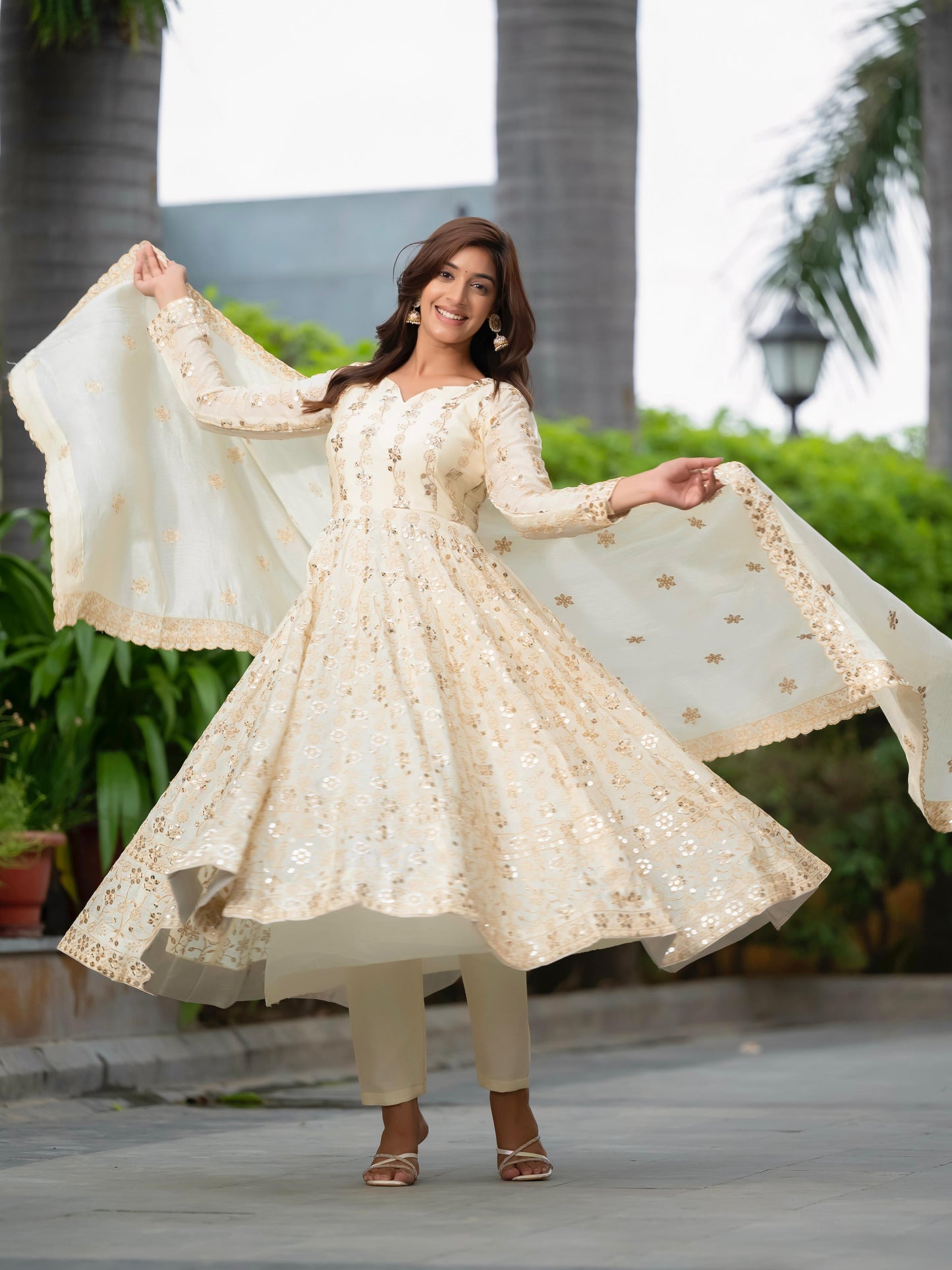 Anarkali Full Flair Readymade Indian wedding salwar kameez