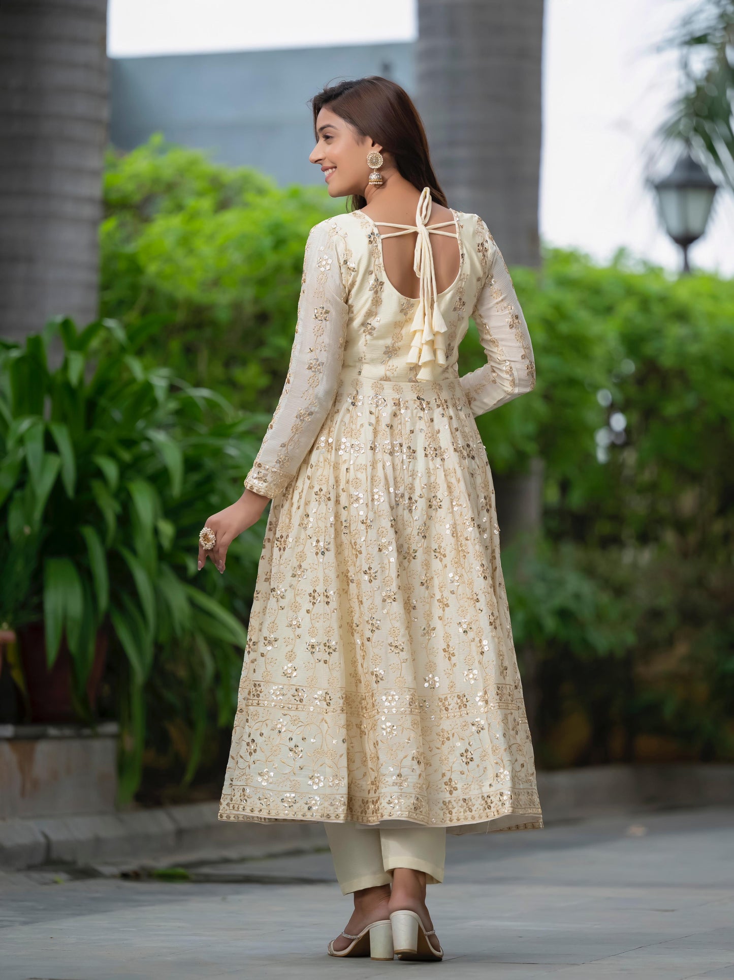 Anarkali Full Flair Readymade Indian wedding salwar kameez