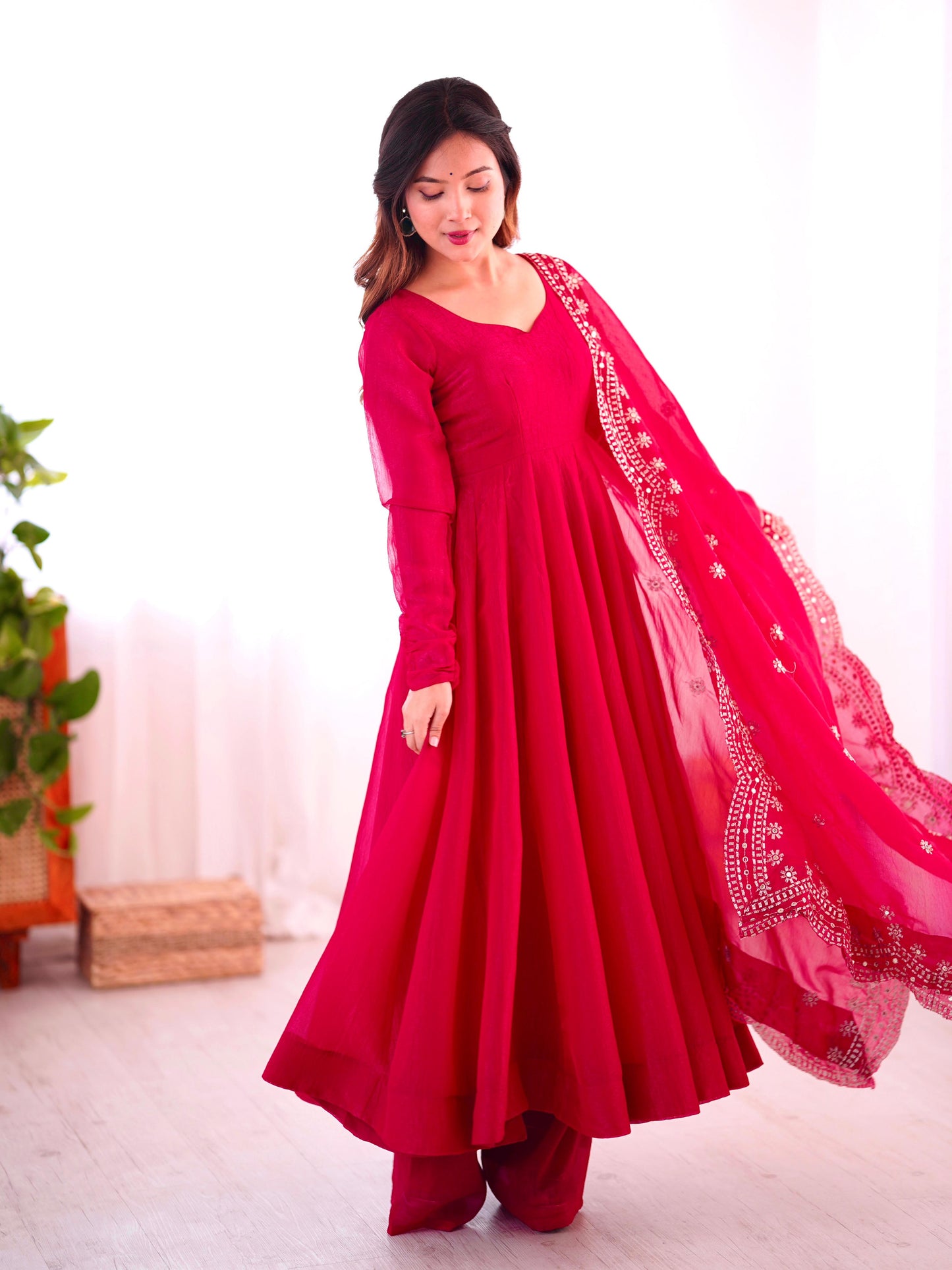 Anarkali Full Flair Readymade Salwar Kameez