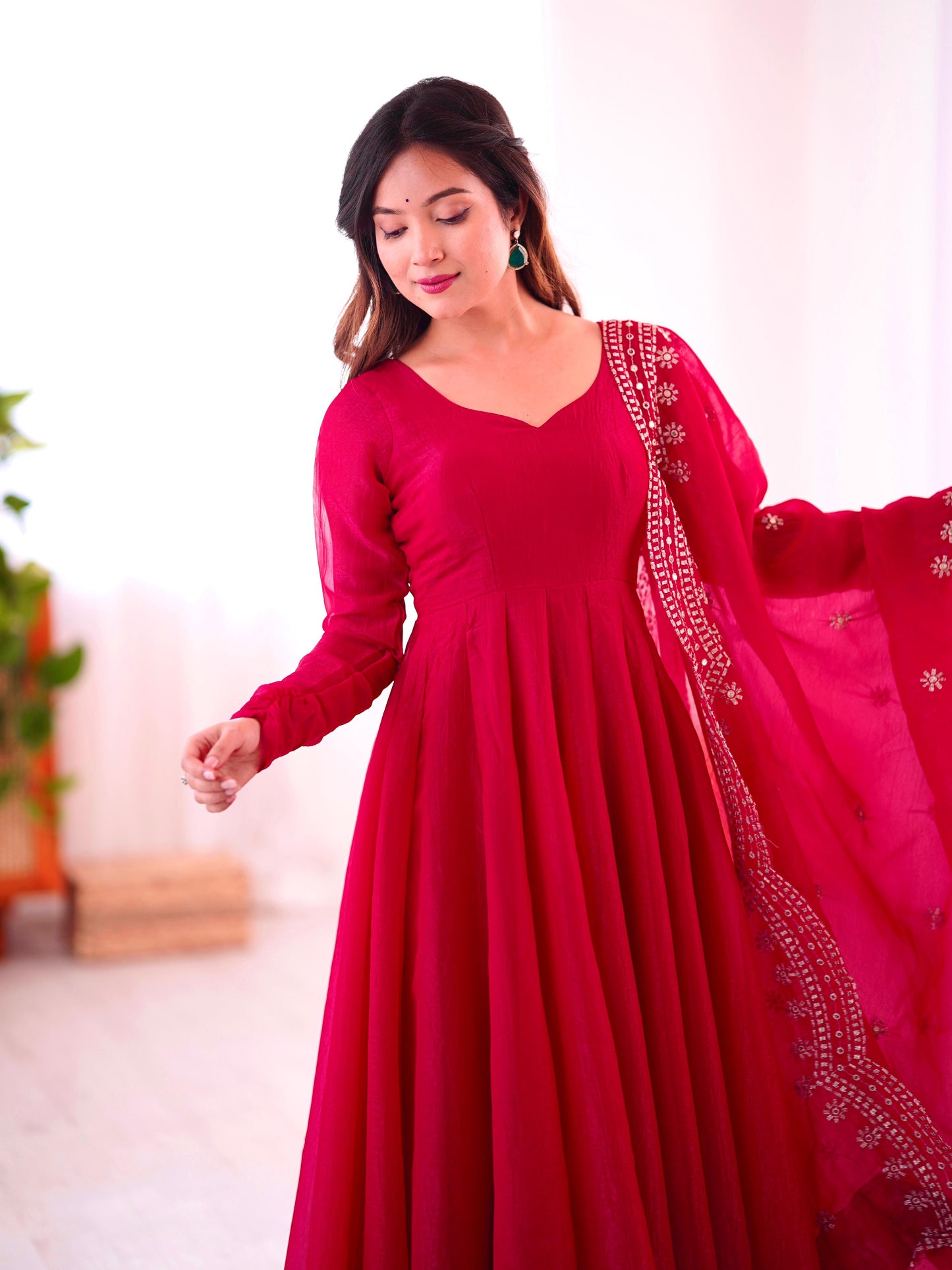Anarkali Full Flair Readymade Salwar Kameez
