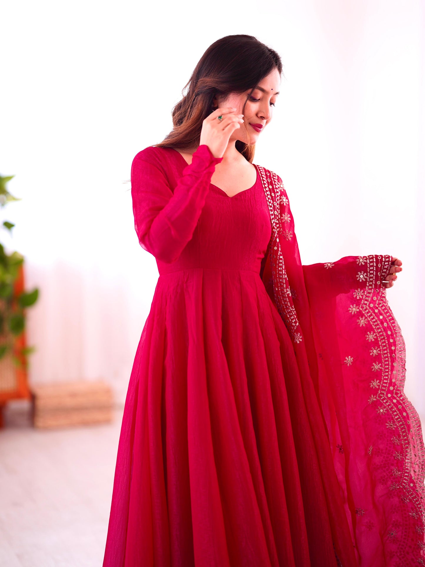 Anarkali Full Flair Readymade Salwar Kameez
