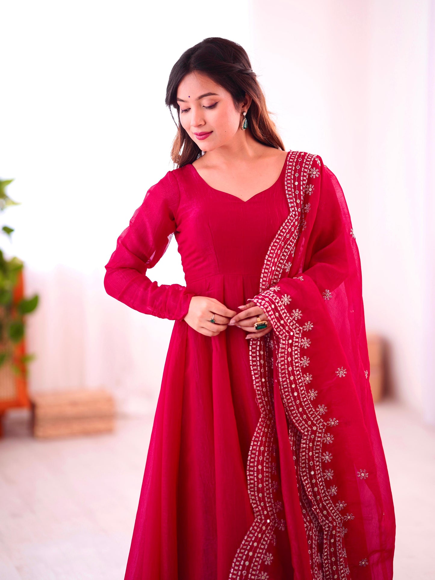 Anarkali Full Flair Readymade Salwar Kameez