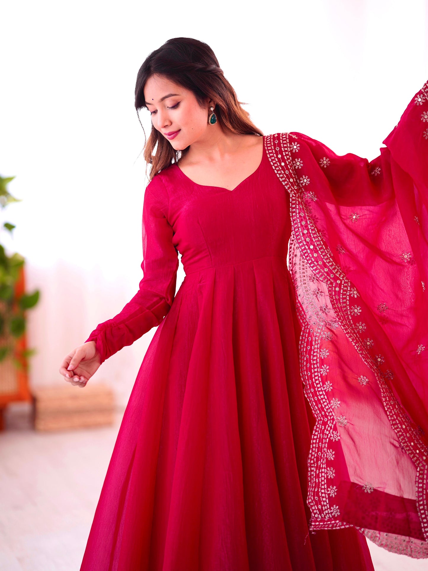 Anarkali Full Flair Readymade Salwar Kameez