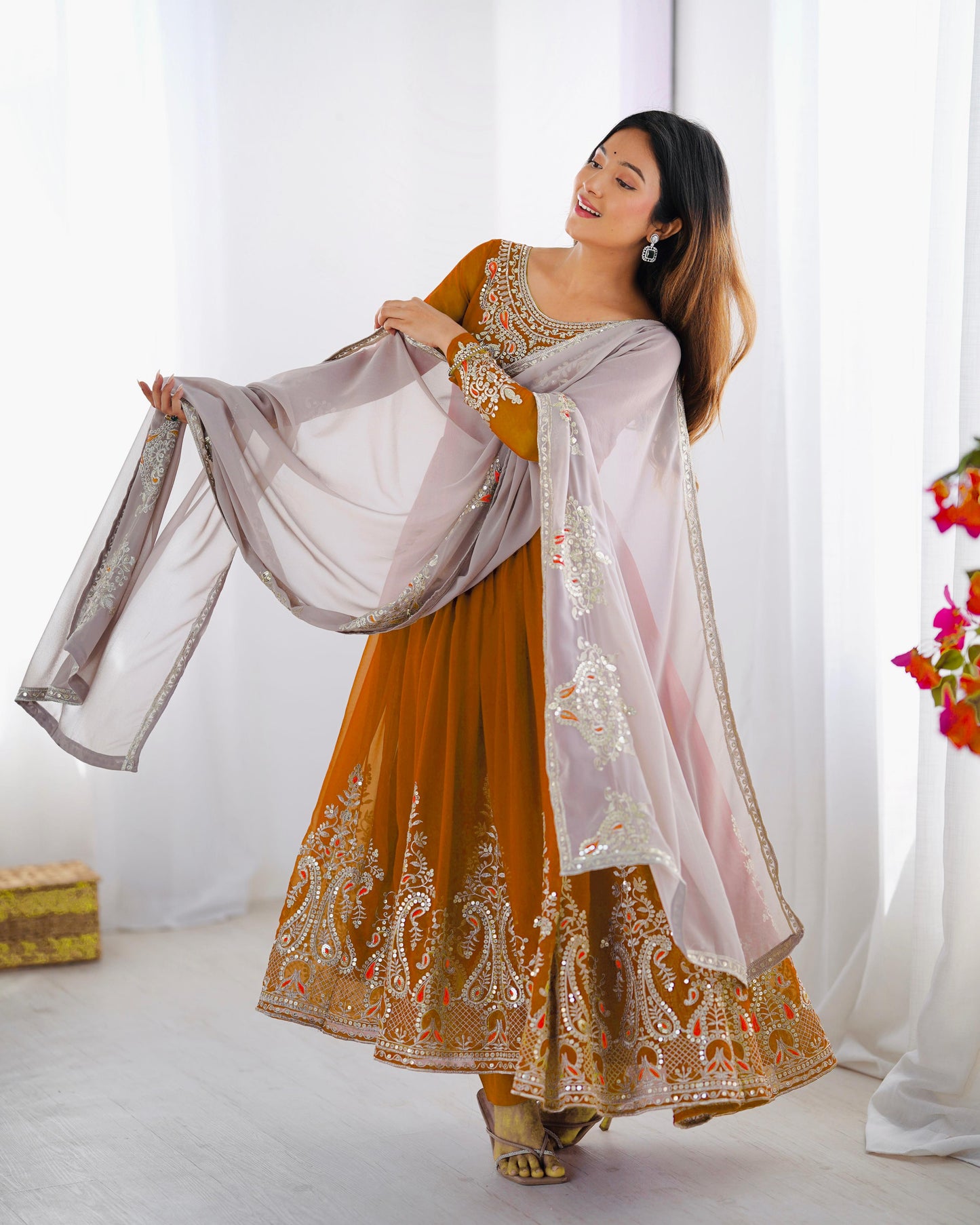Anarkali Full Flair Readymade Indian salwar kameez dress