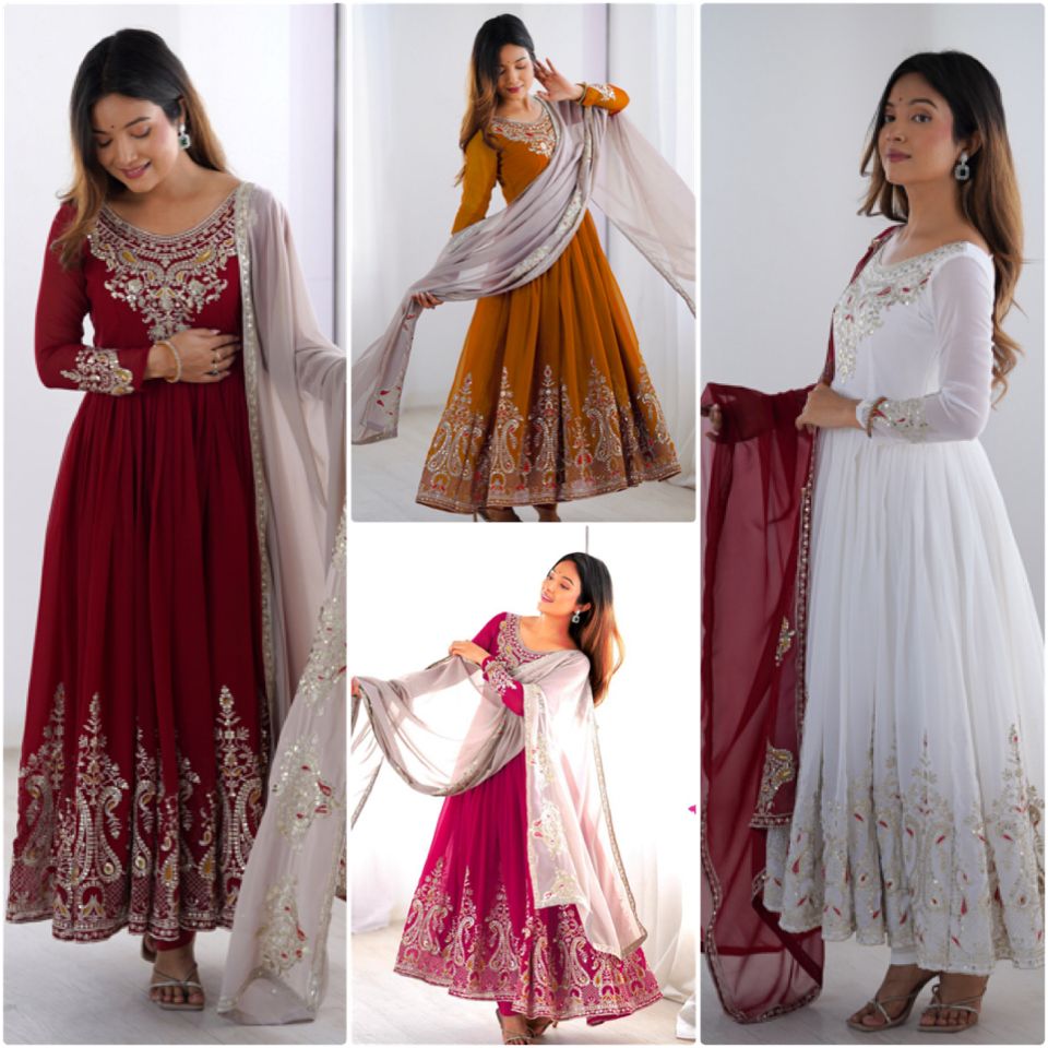 Anarkali Full Flair Readymade Indian salwar kameez dress