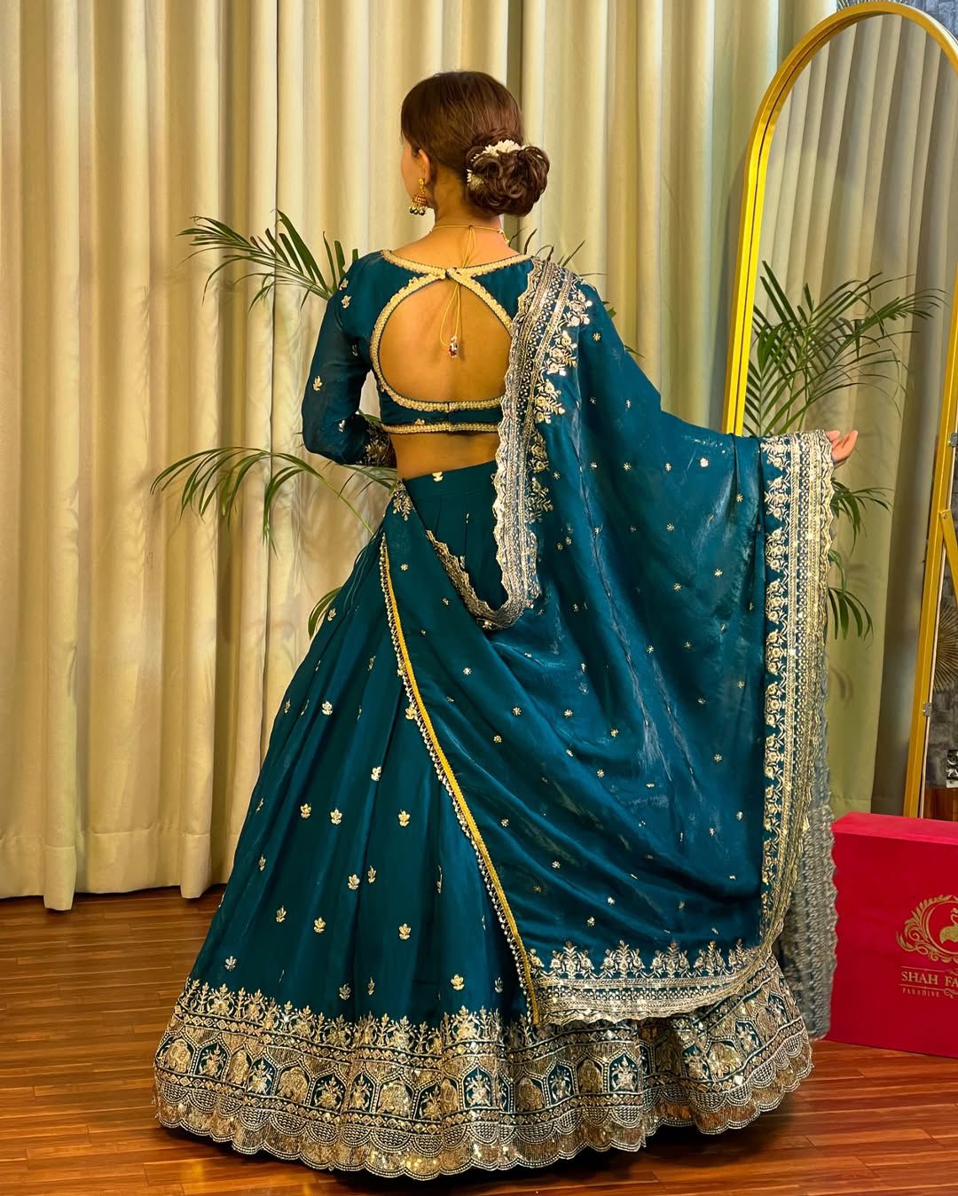 Readymade Indian wedding lehenga choli with Dupatta