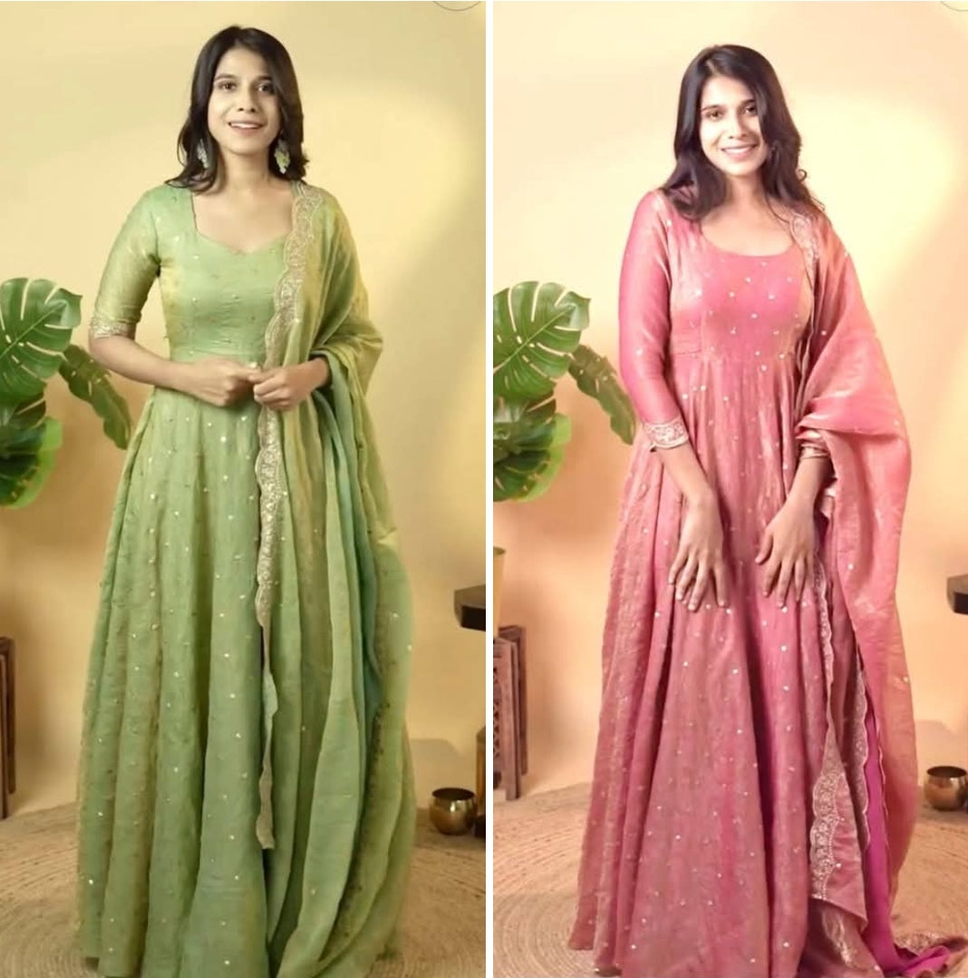 Anarkali Full Flaired salwar Kameez Indian Readymade dress for wedding Festival