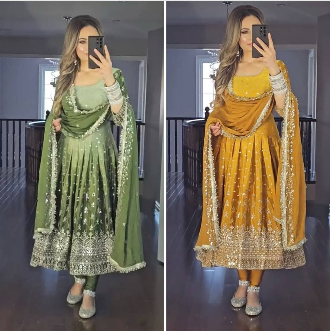 Anarkali Full Flair Readymade Wedding salwar kameez Punjabi suit