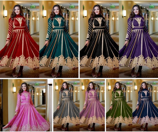 Indian wedding Festival partywear anarkali Full Flair Salwar kameez