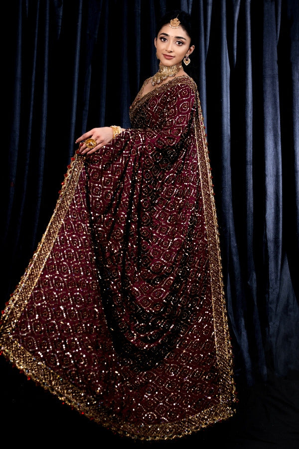 Readymade Wedding Designer Partywear sarees with stitched blouse New Ready To Wear Saree