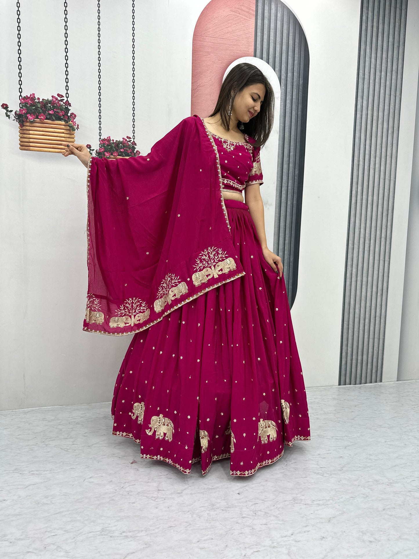 Wedding Wear lehenga choli Readymade Full stitched
