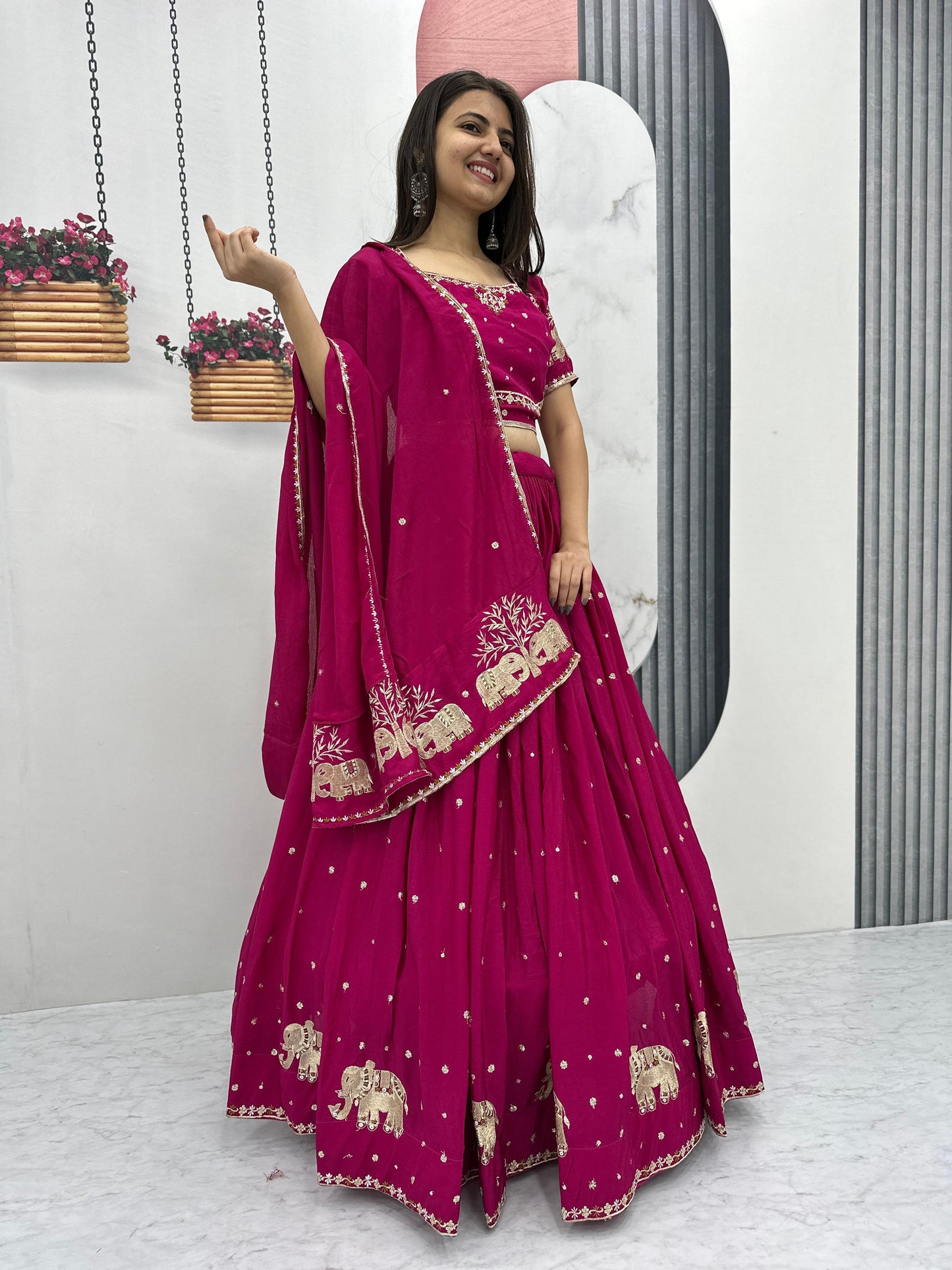 Wedding Wear lehenga choli Readymade Full stitched