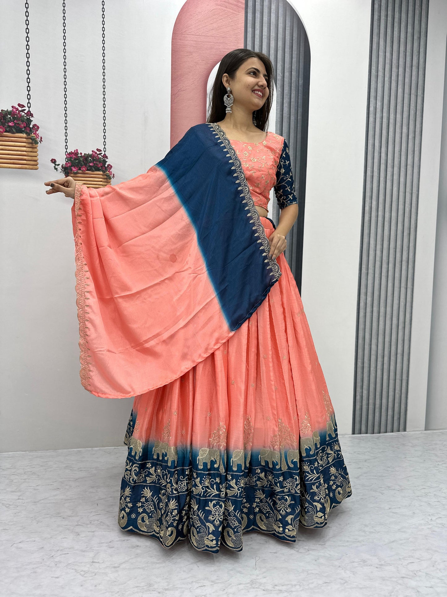 Wedding lehenga choli with Dupatta Readymade Indian Dress