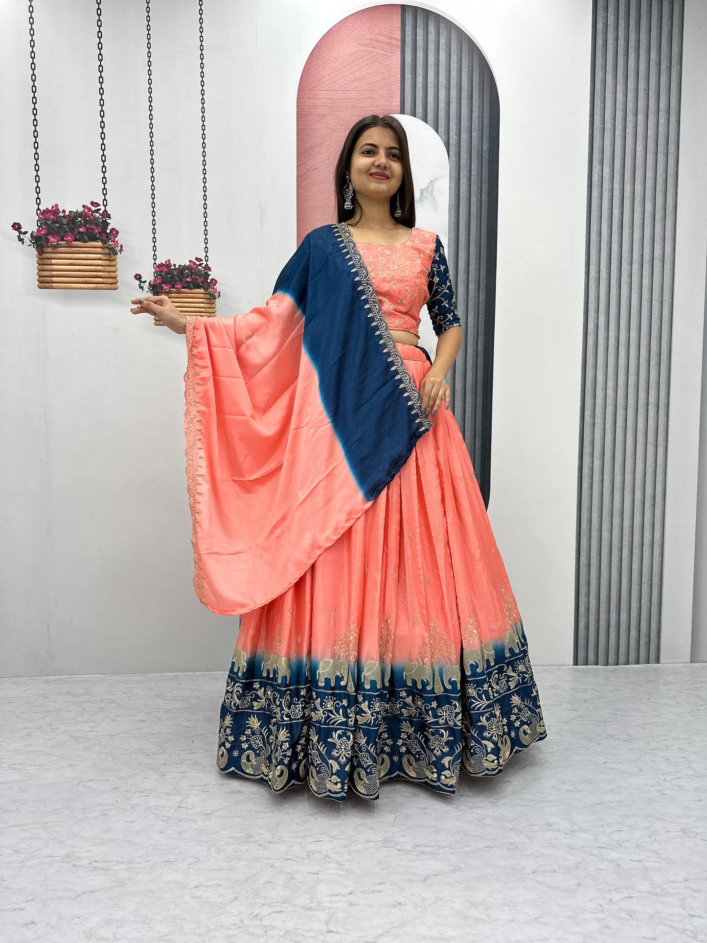 Wedding lehenga choli with Dupatta Readymade Indian Dress