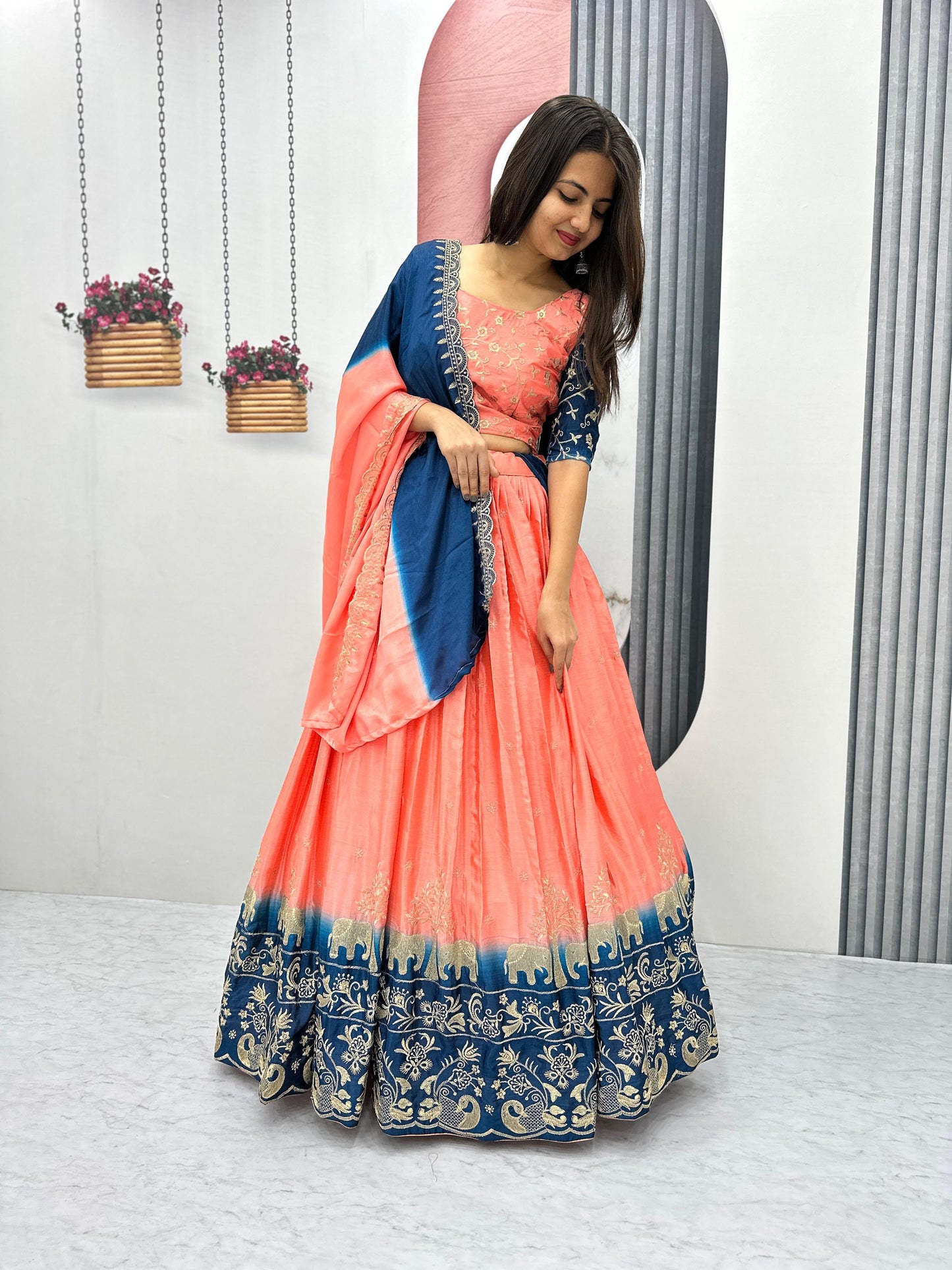Wedding lehenga choli with Dupatta Readymade Indian Dress
