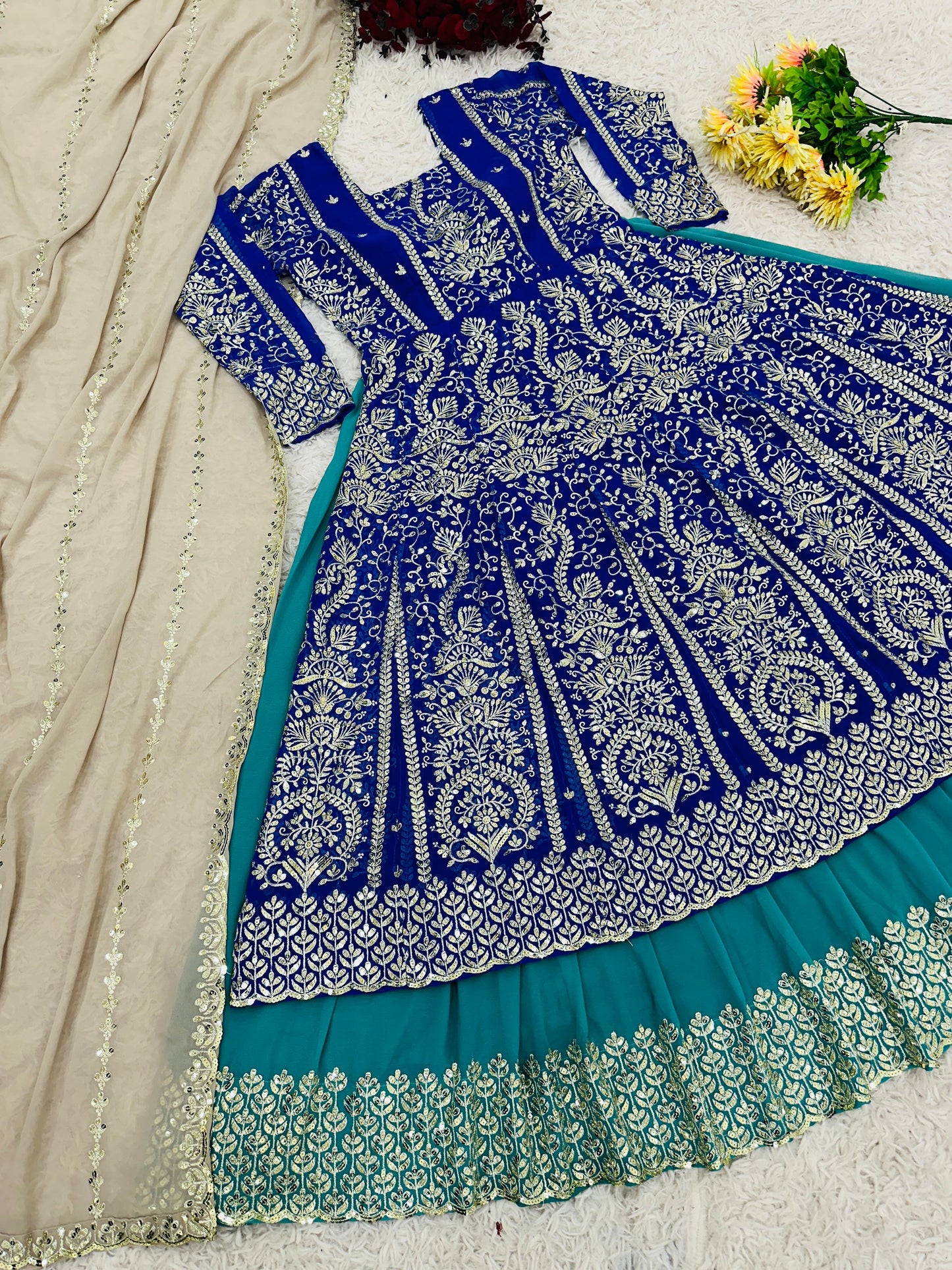 Indowestern Top Lehenga With Dupatta For Wedding Readymade Dress
