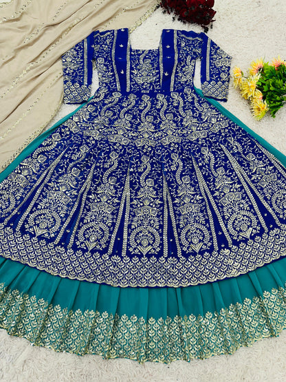 Indowestern Top Lehenga With Dupatta For Wedding Readymade Dress