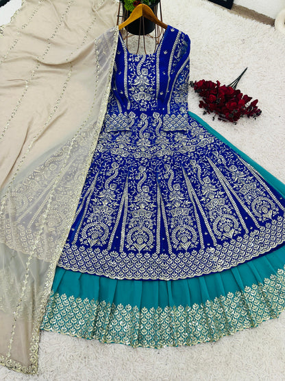 Indowestern Top Lehenga With Dupatta For Wedding Readymade Dress