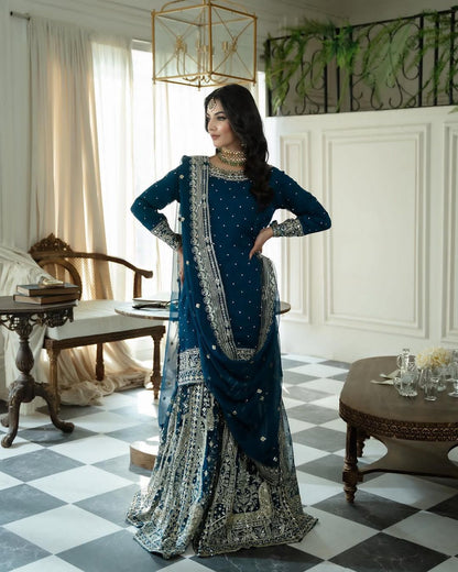 Indian Sharara Suit set Readymade Salwar Kameez Dress