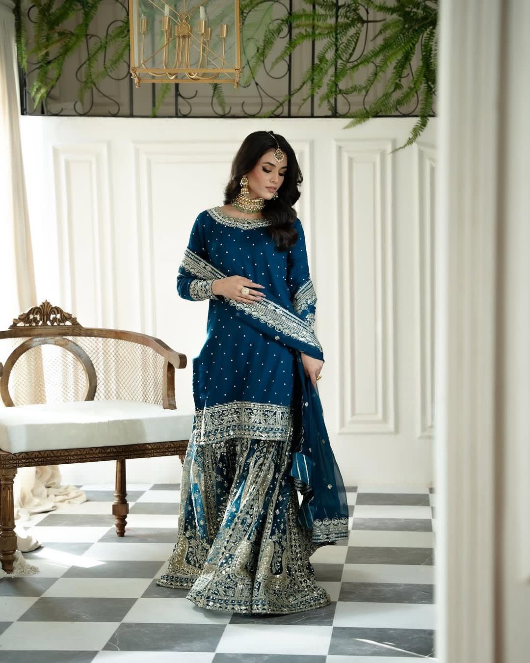 Indian Sharara Suit set Readymade Salwar Kameez Dress