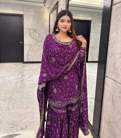 Sharara Suit Set Indian Dress Salwar Kameez