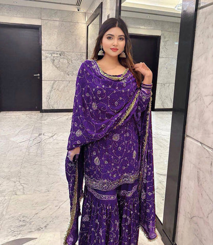 Sharara Suit Set Indian Dress Salwar Kameez