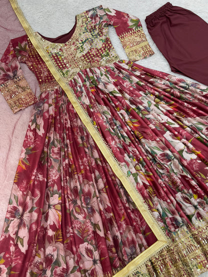 Readymade Anarkali Full Flair Salwar kameez Indian dress