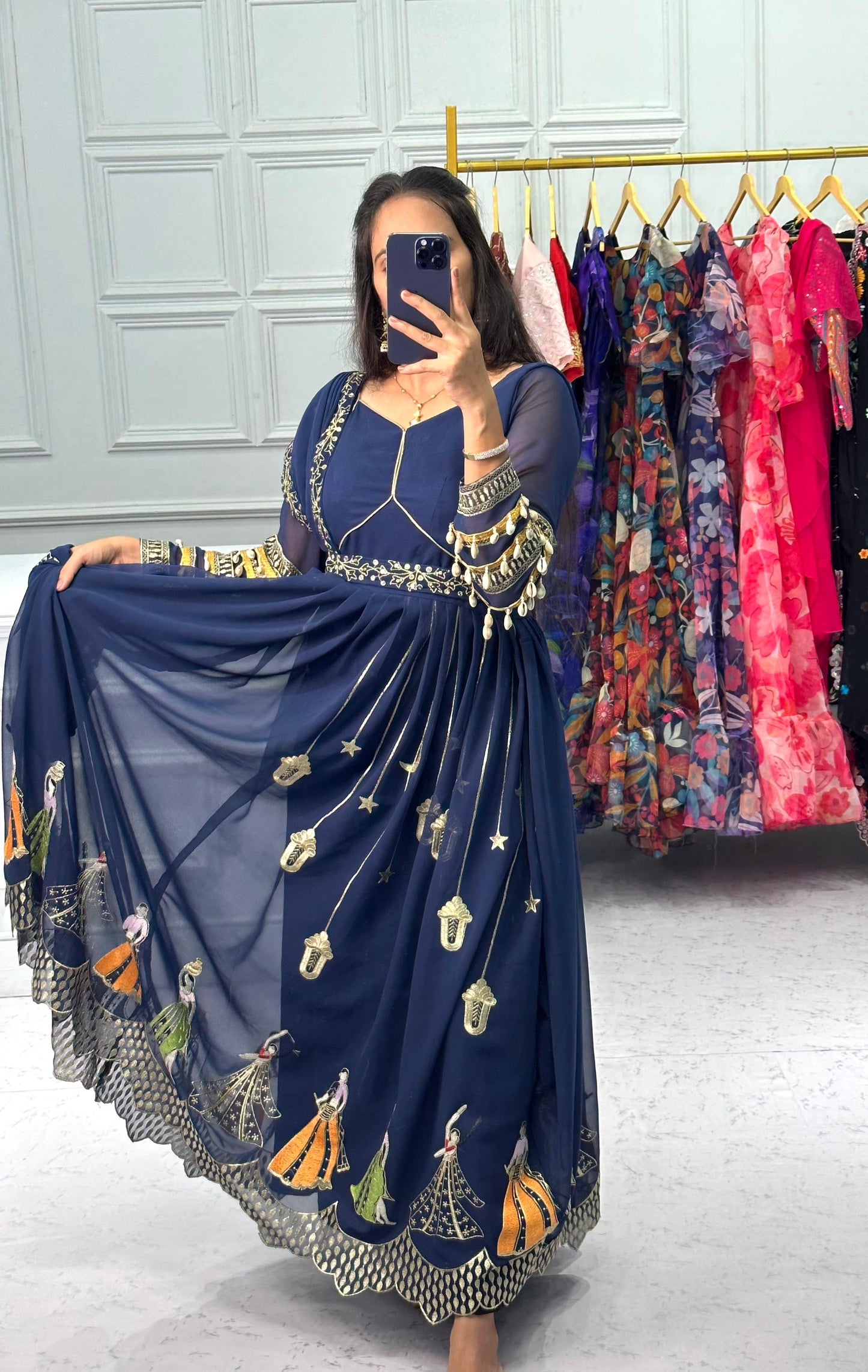 Readymade Gown With Dupatta Indian Ready To Wear Wedding Gown Dress