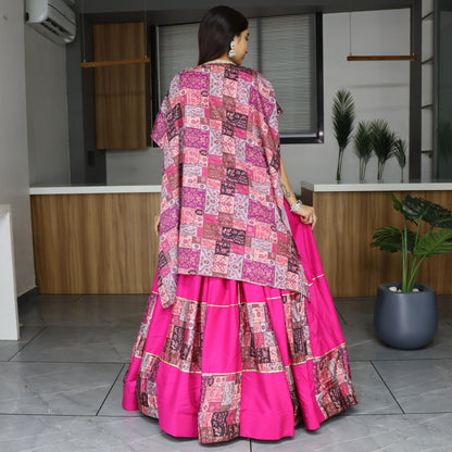 Lehenga Choli With Shrug Readymade For Wedding Party wear Skirt